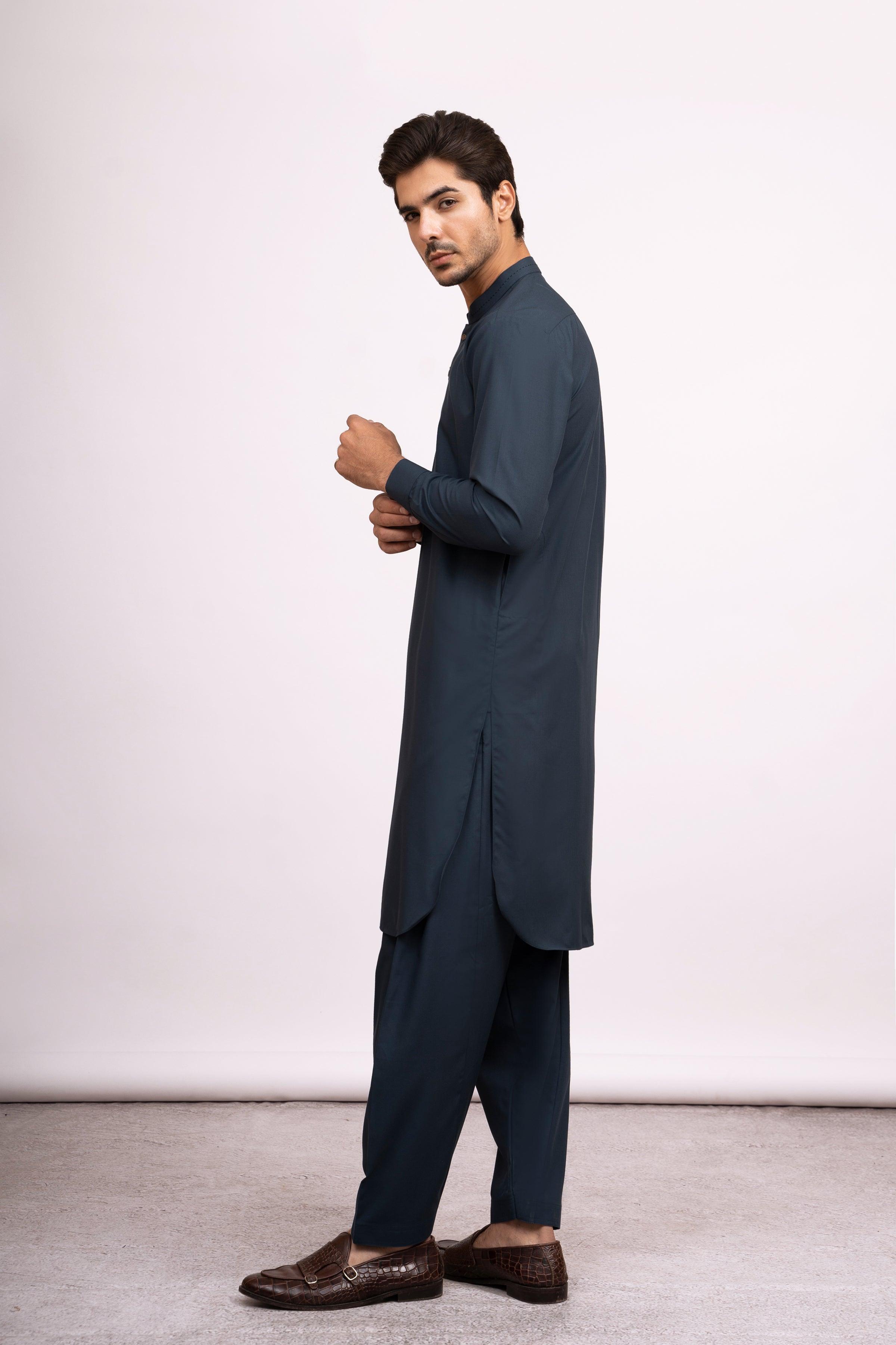 SHALWAR KAMEEZ SEA BLUE at Charcoal Clothing