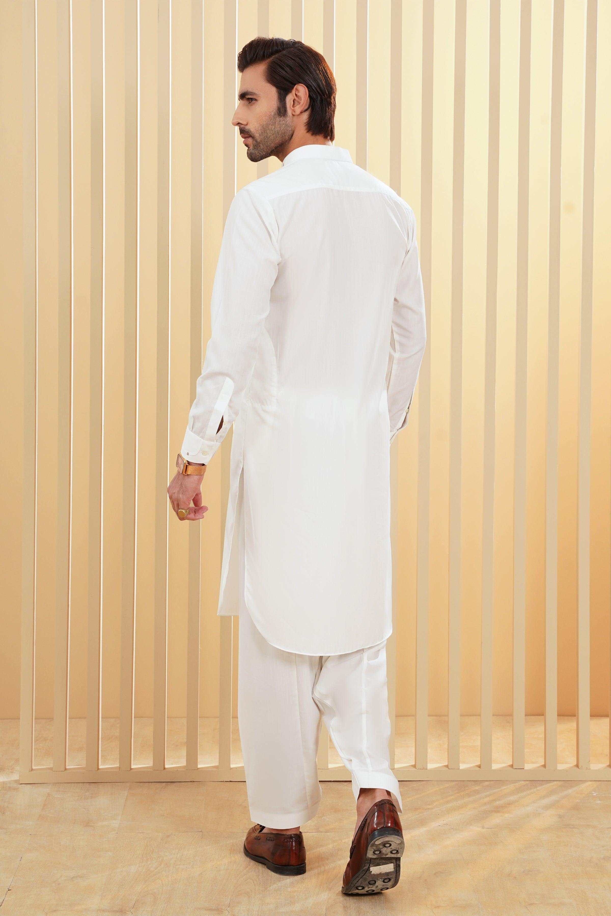 SHALWAR KAMEEZ WHITE at Charcoal Clothing