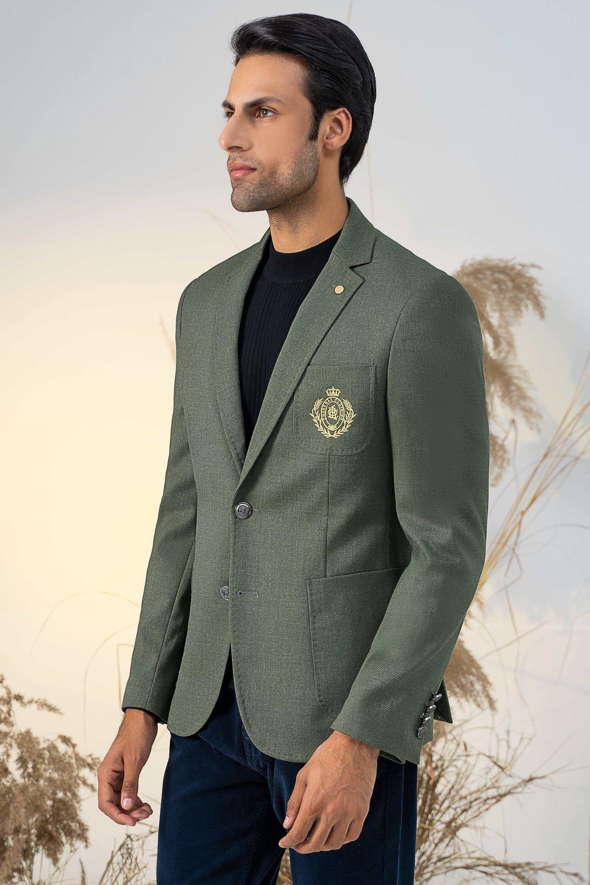 SIGNATURE CASUAL COAT GREEN at Charcoal Clothing