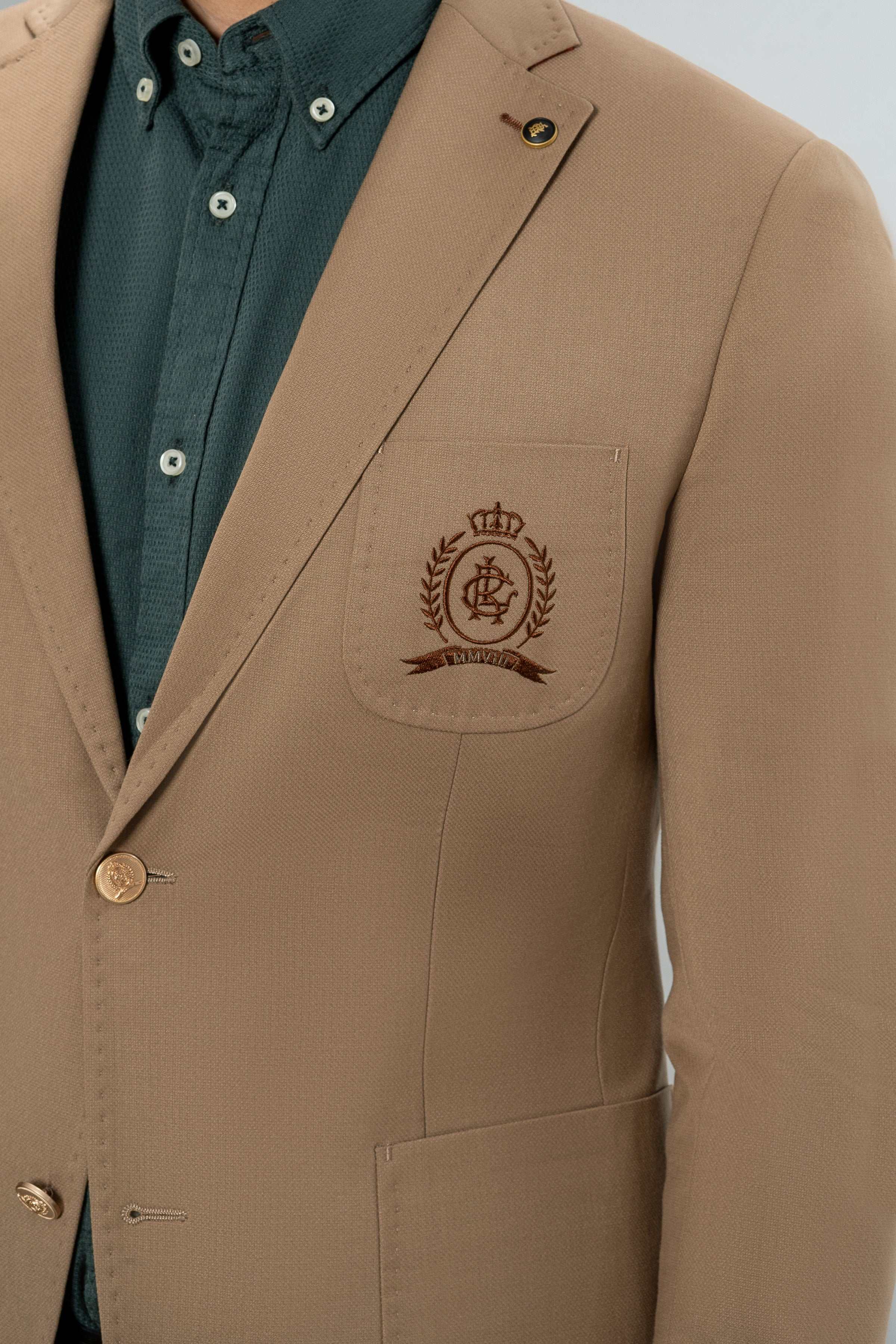 SIGNATURE CASUAL COAT KHAKI at Charcoal Clothing