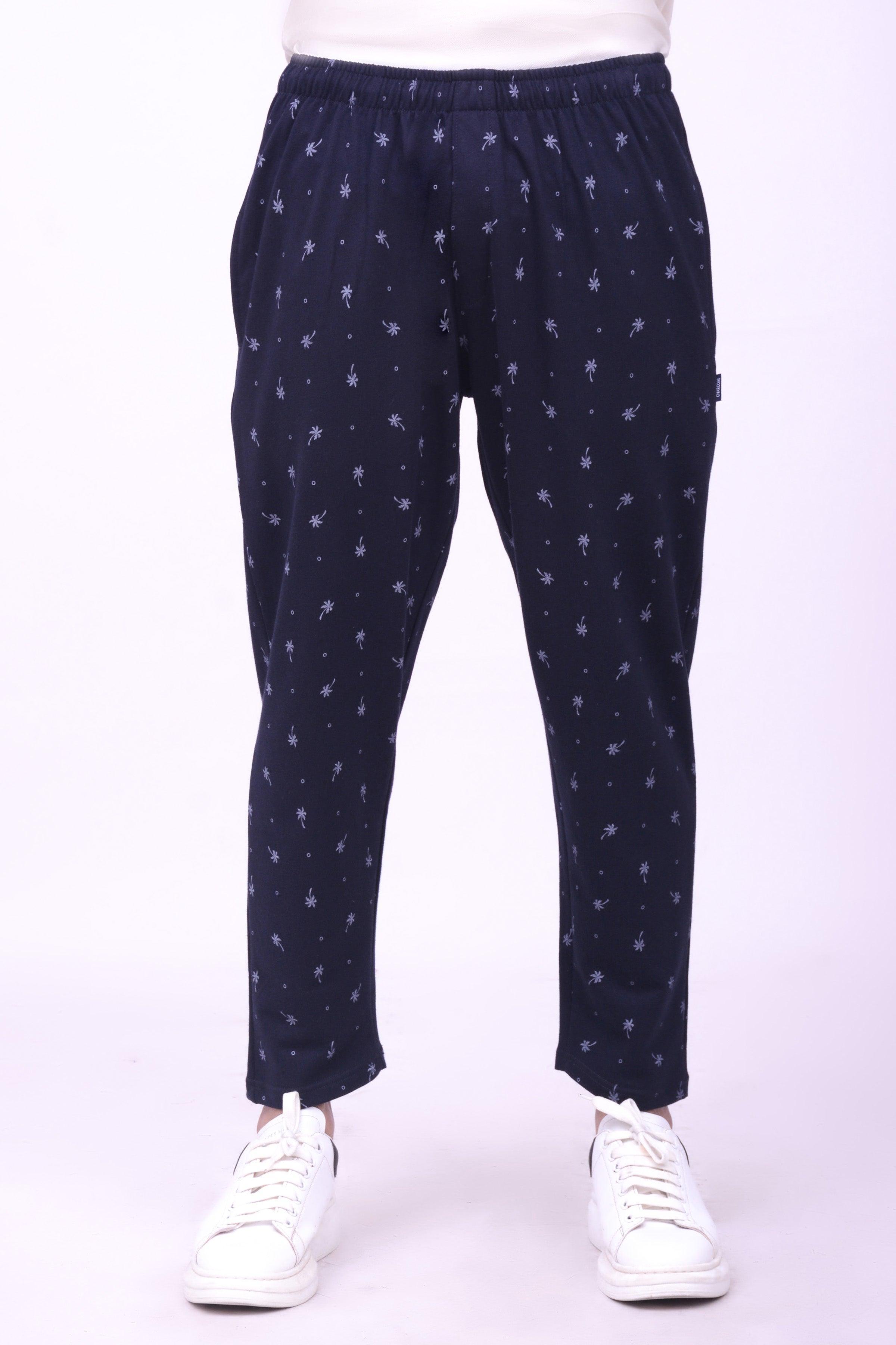 SLEEPWEAR TROUSER NAVY PRINTED at Charcoal Clothing