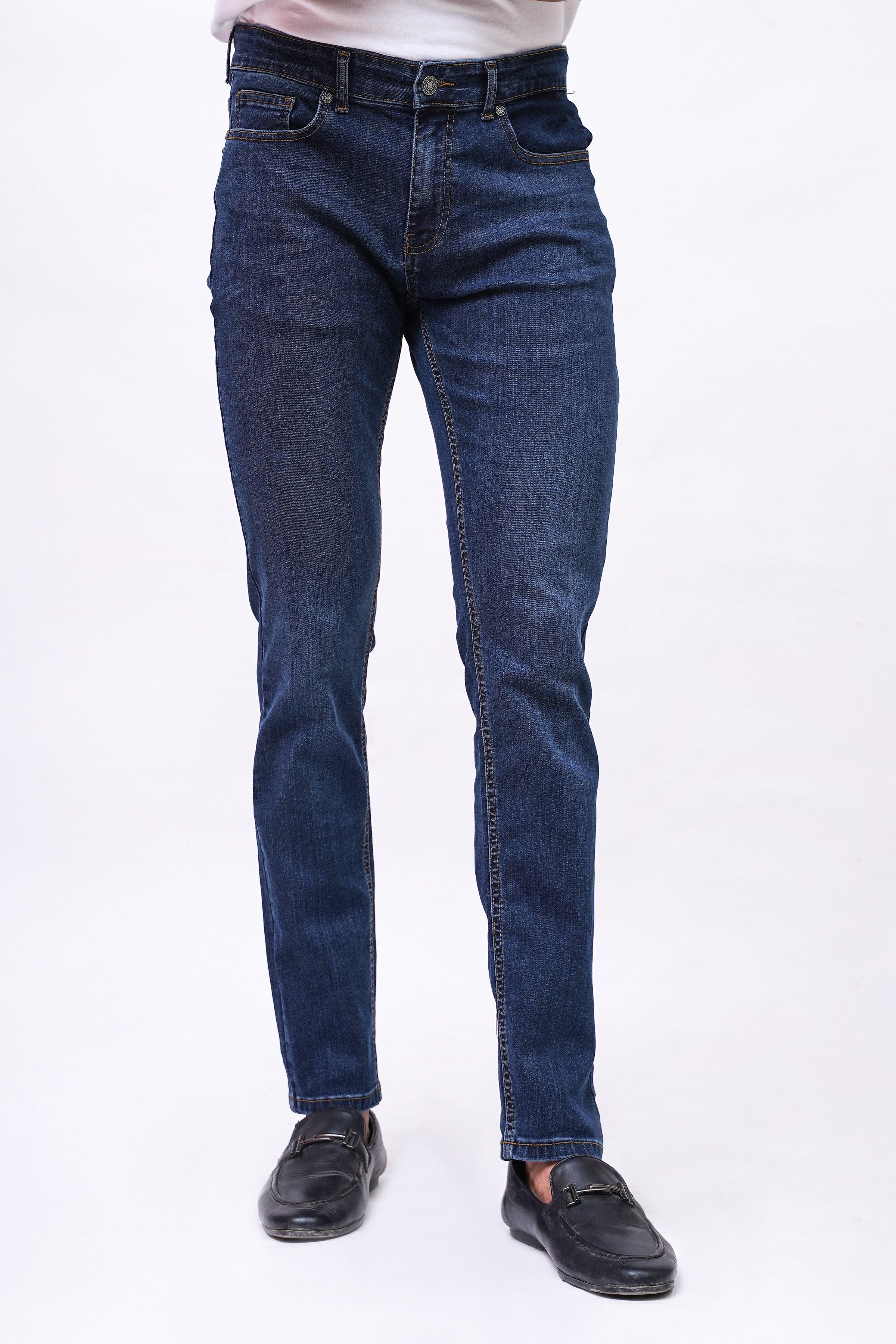 SLIM FIT BLUE TINTED JEAN at Charcoal Clothing