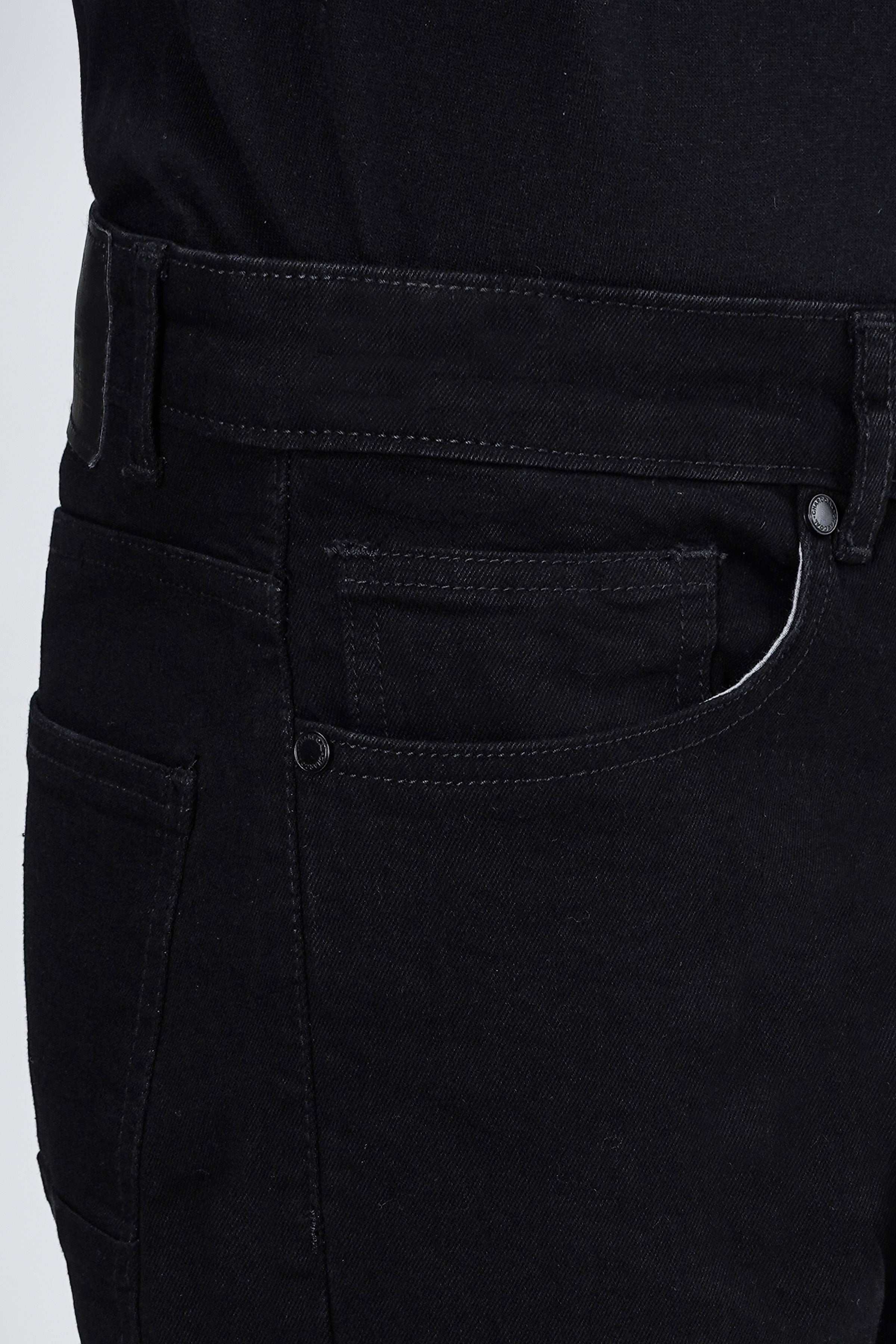 SLIM LEG JEAN BLACK at Charcoal Clothing