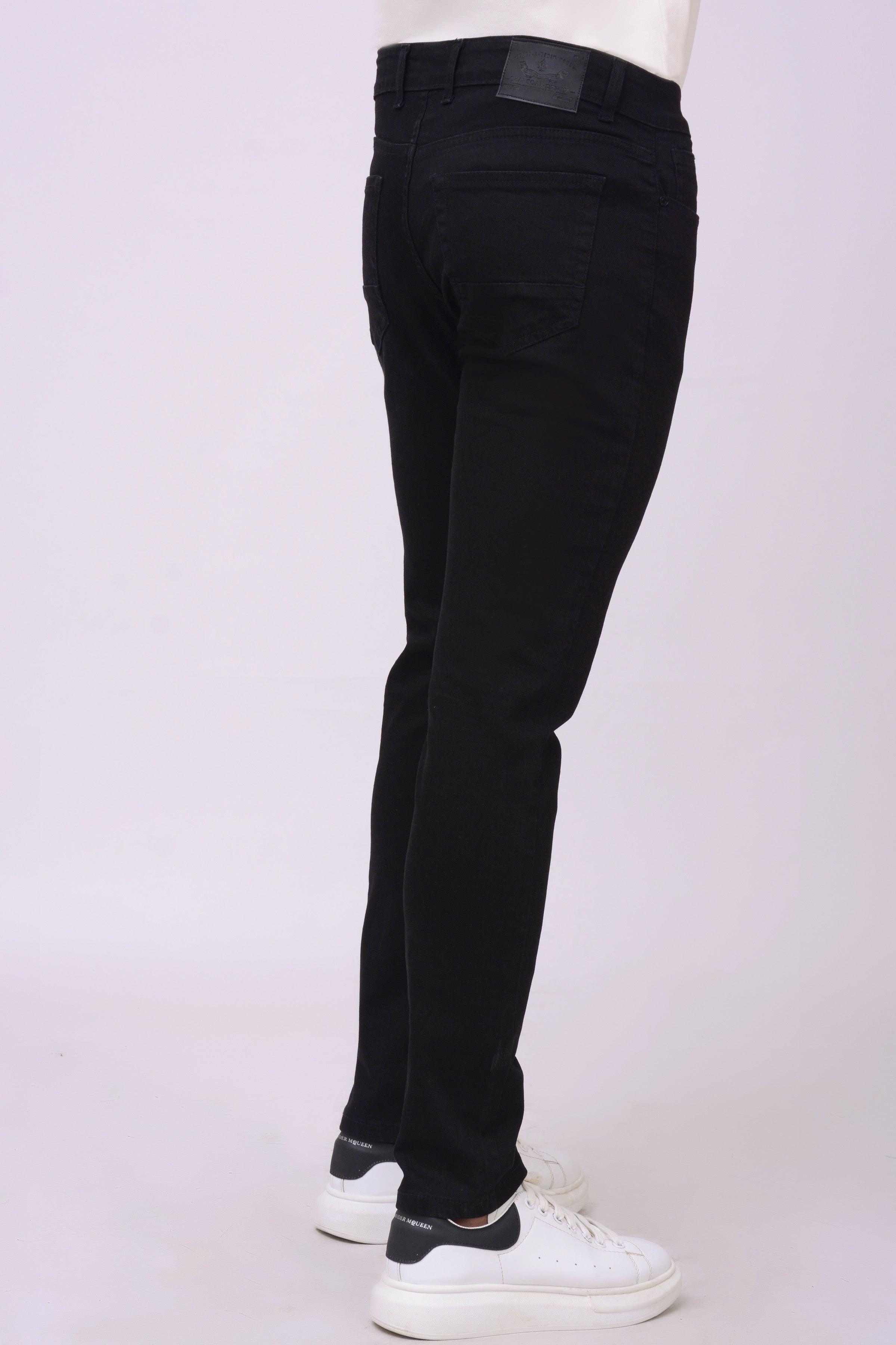 SLIM LEG JEANS BLACK at Charcoal Clothing