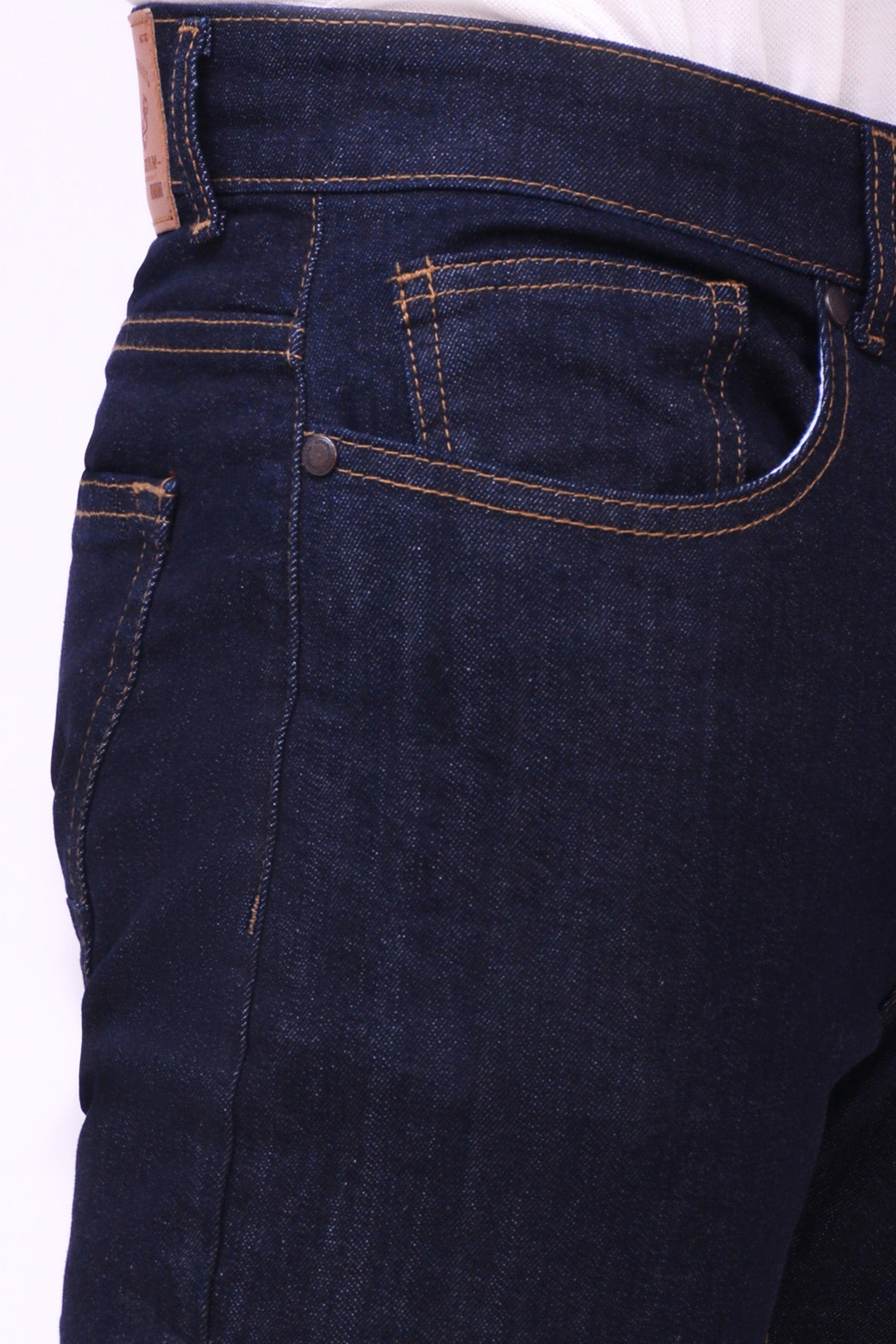 SLIM LEG JEANS MID BLUE at Charcoal Clothing