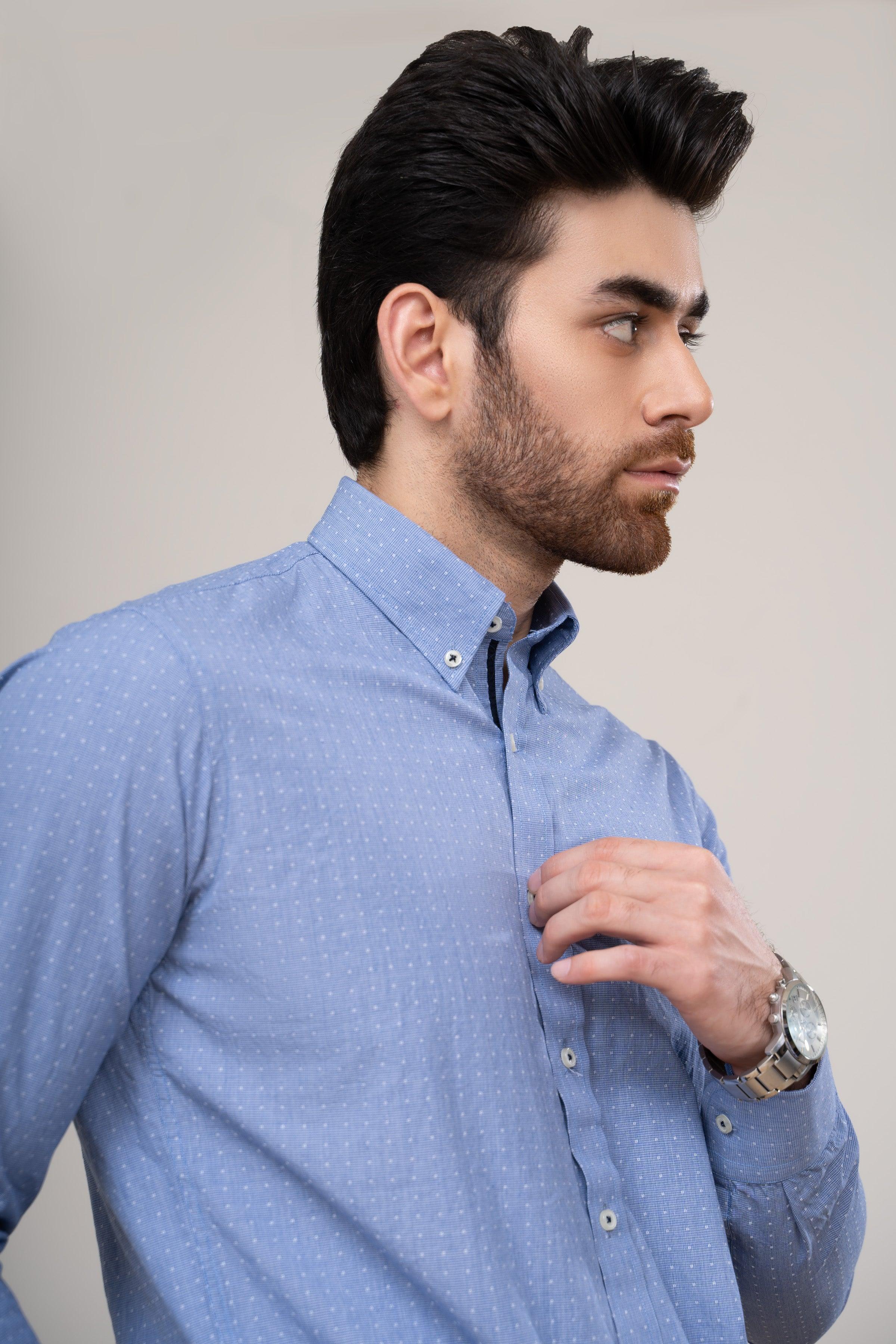 SMART SHIRT BLUE at Charcoal Clothing