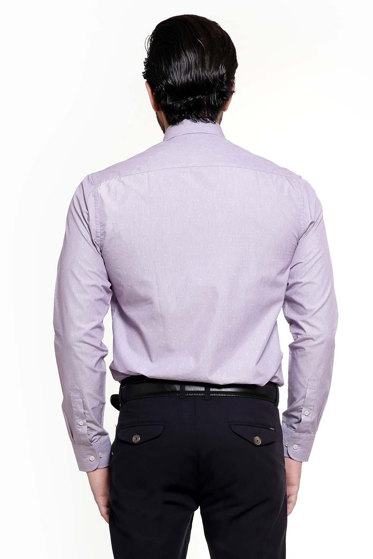 SMART SHIRT BUTTON DOWN FULL SLEEVE LIGHT PURPLE at Charcoal Clothing