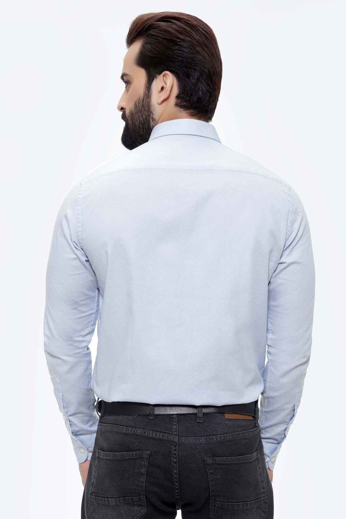 SMART SHIRT FULL SLEEVE LIGHT SKY at Charcoal Clothing