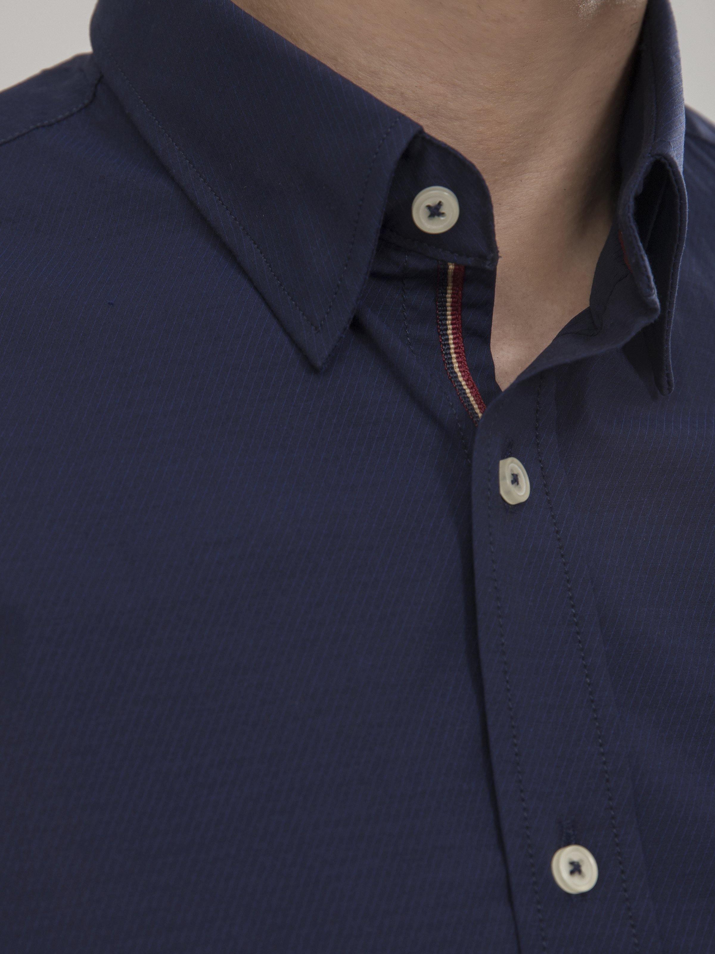 SMART SHIRT FULL SLEEVE NAVY BLUE at Charcoal Clothing