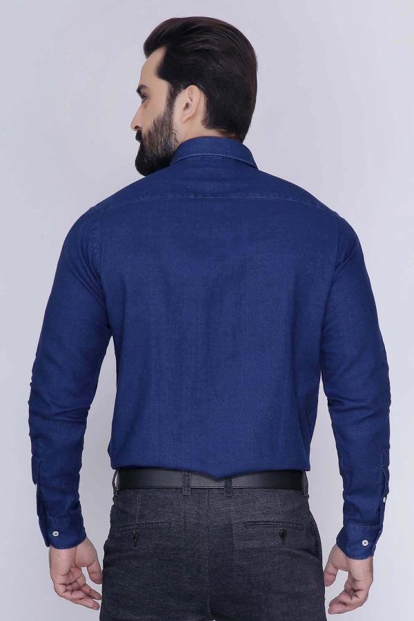SMART SHIRT FULL SLEEVE NAVY at Charcoal Clothing