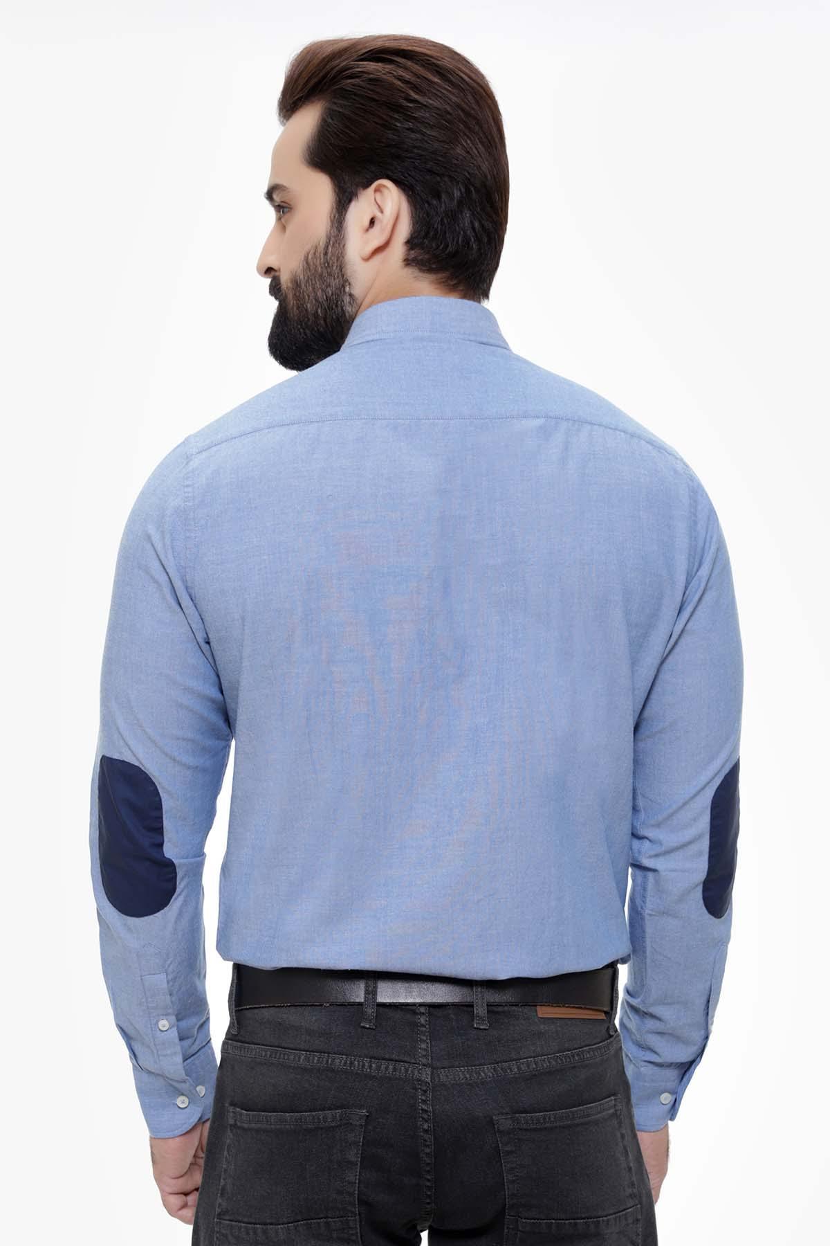 SMART SHIRT FULL SLEEVE SKY BLUE at Charcoal Clothing