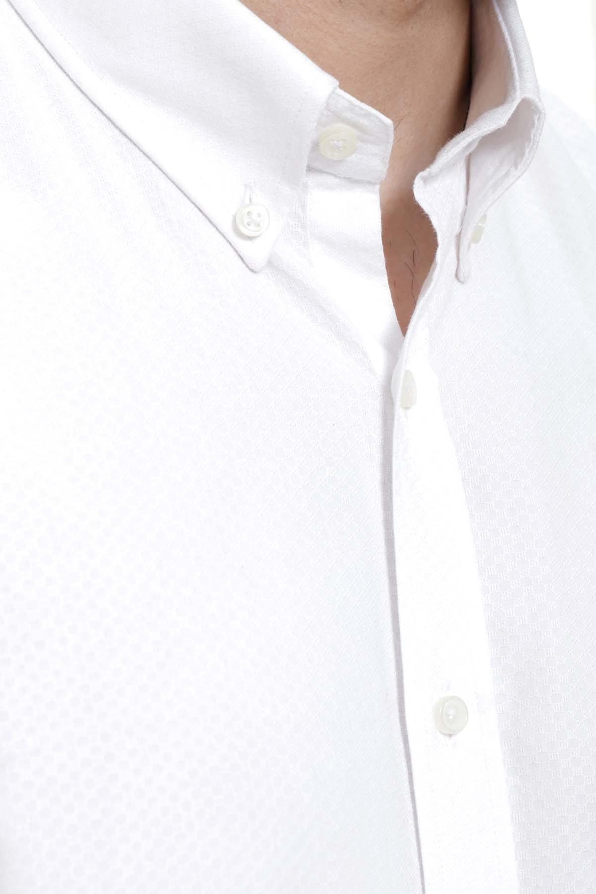 SMART SHIRT FULL SLEEVE  WHITE at Charcoal Clothing