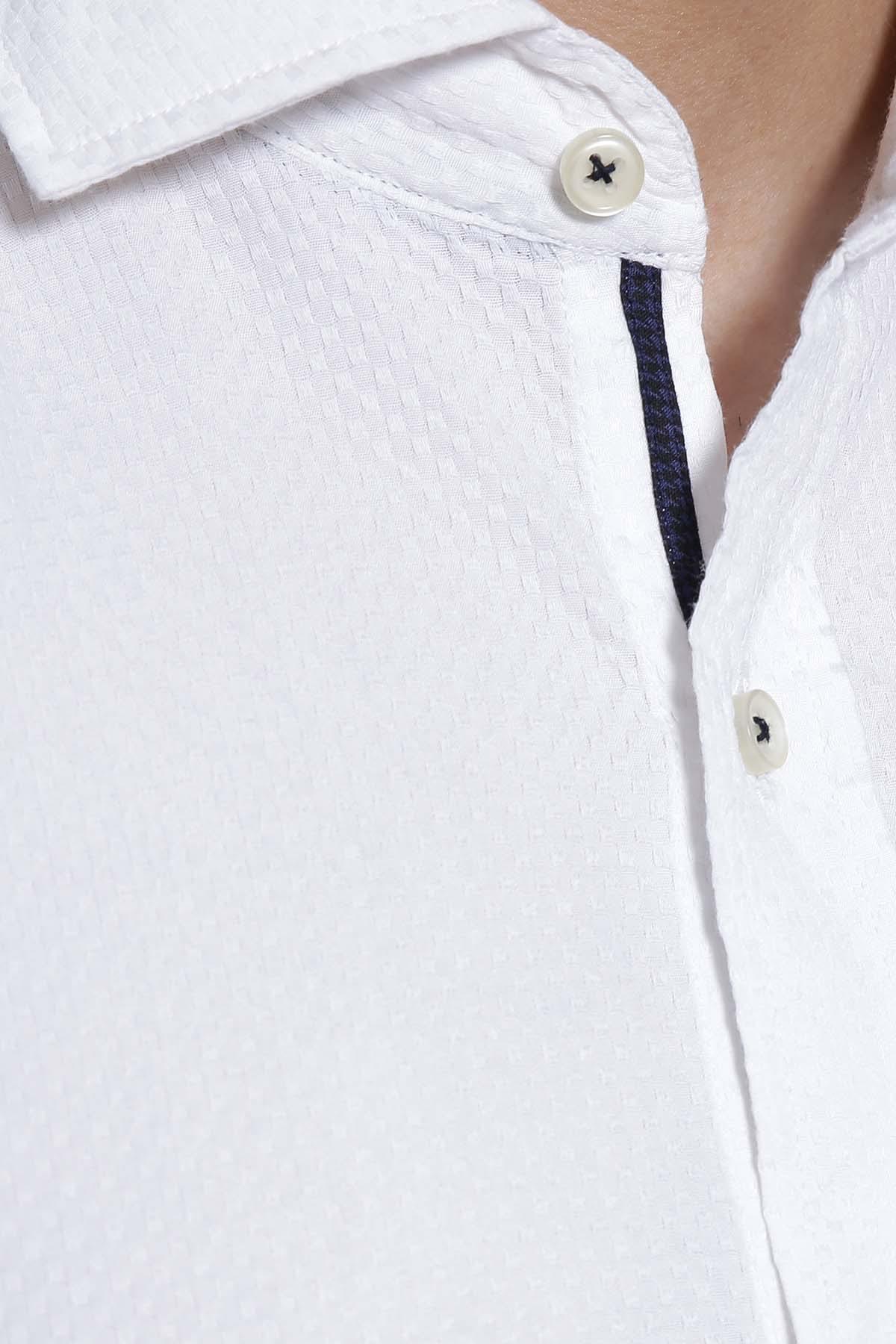 SMART SHIRT FULL SLEEVE  WHITE at Charcoal Clothing