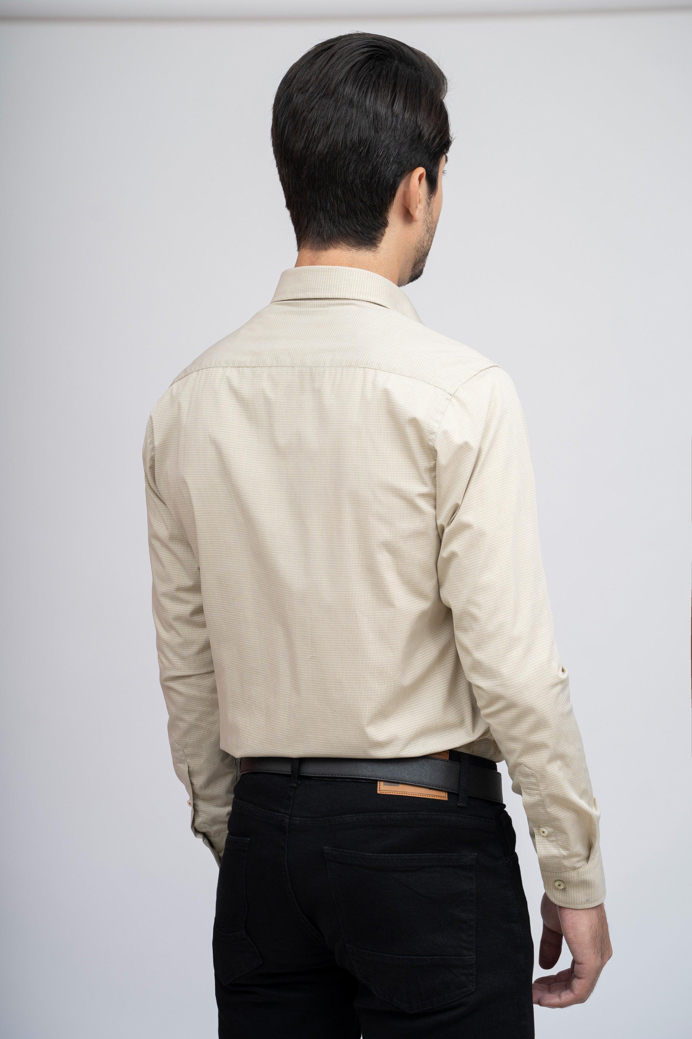 SMART SHIRT KHAKI at Charcoal Clothing