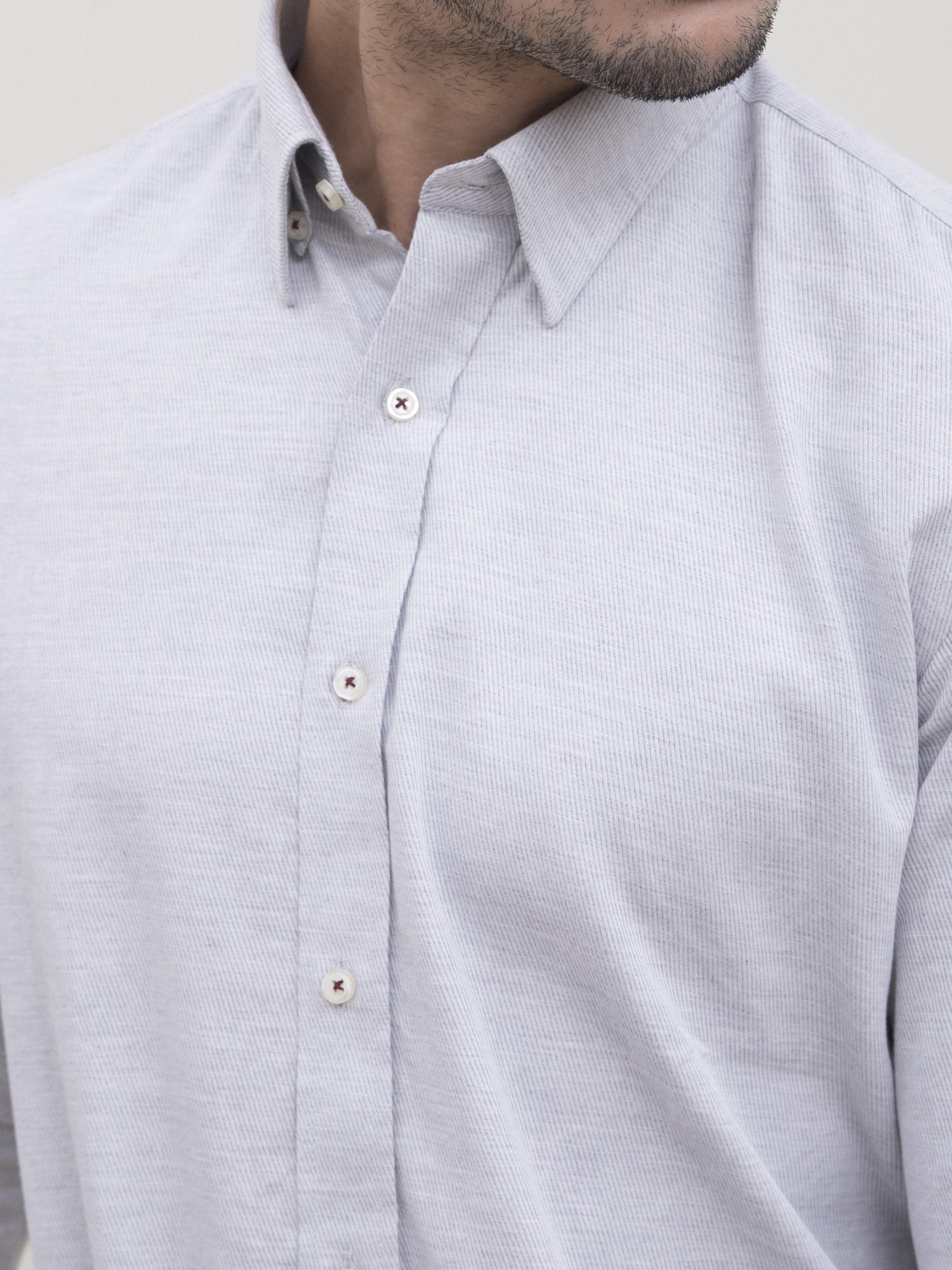 SMART SHIRT LIGHT GREY at Charcoal Clothing