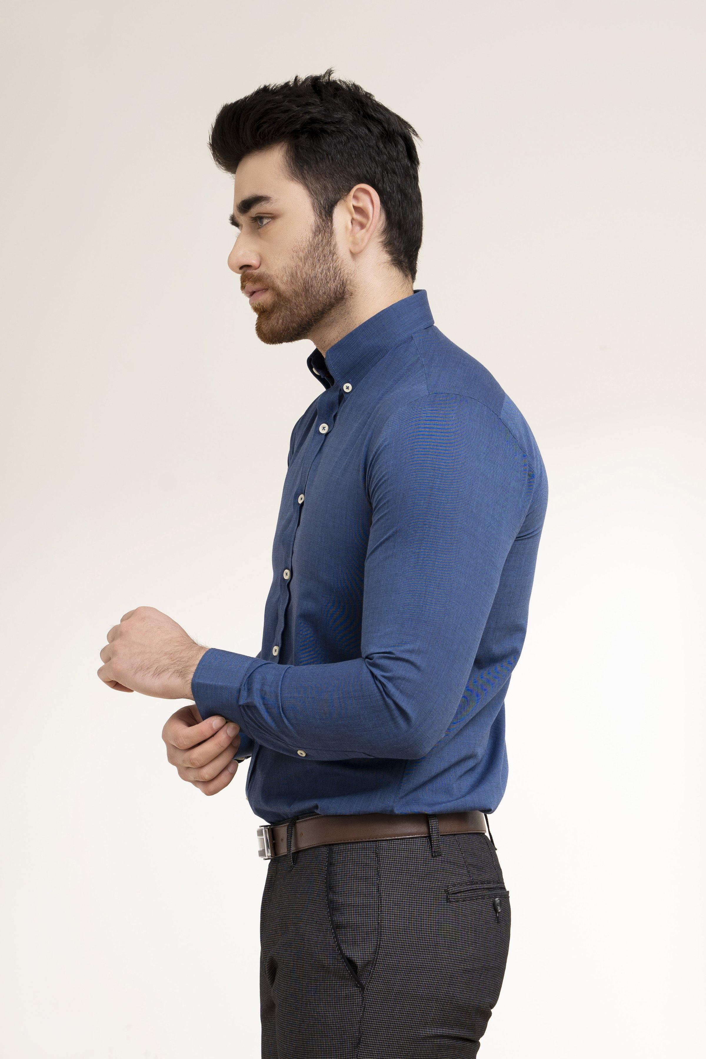 SMART SHIRT NAVY BLUE at Charcoal Clothing