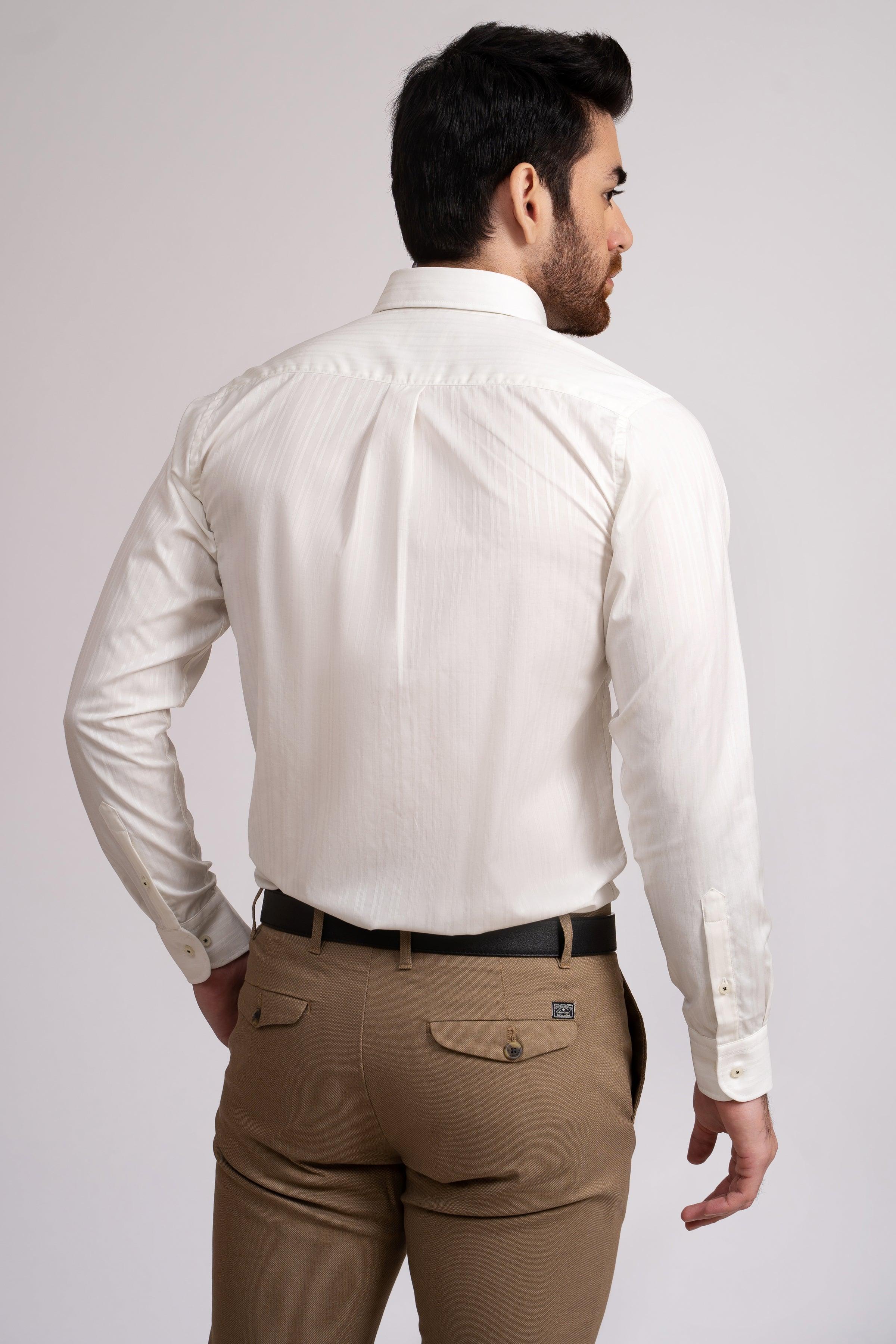 SMART SHIRT OFF WHITE at Charcoal Clothing