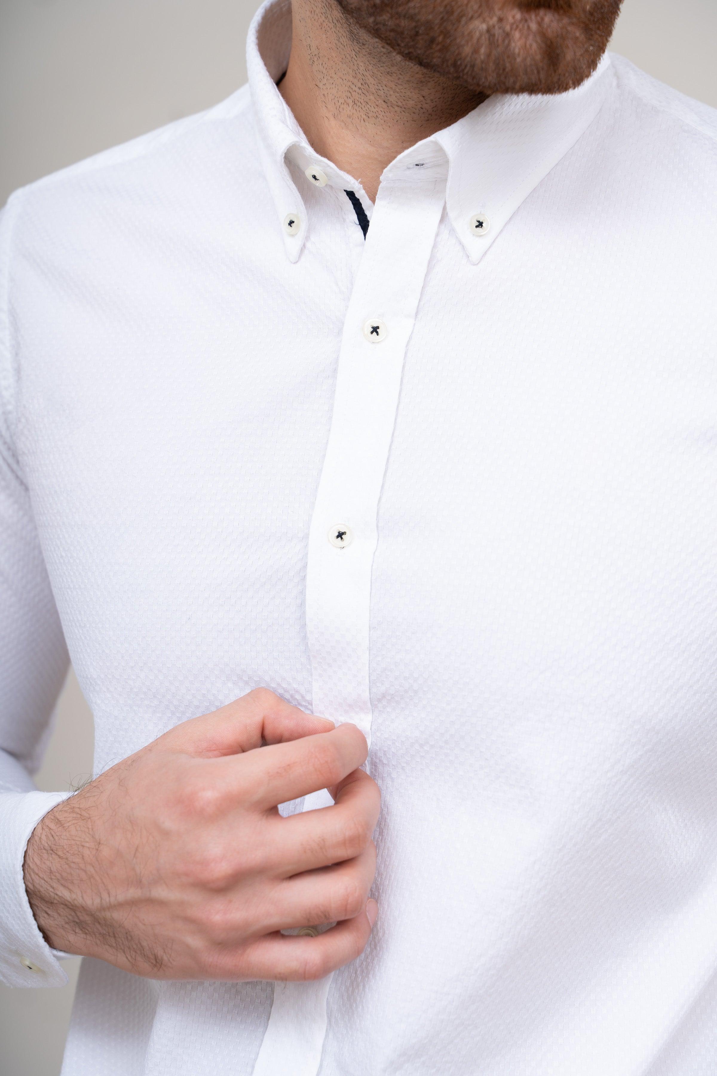SMART SHIRT WHITE at Charcoal Clothing