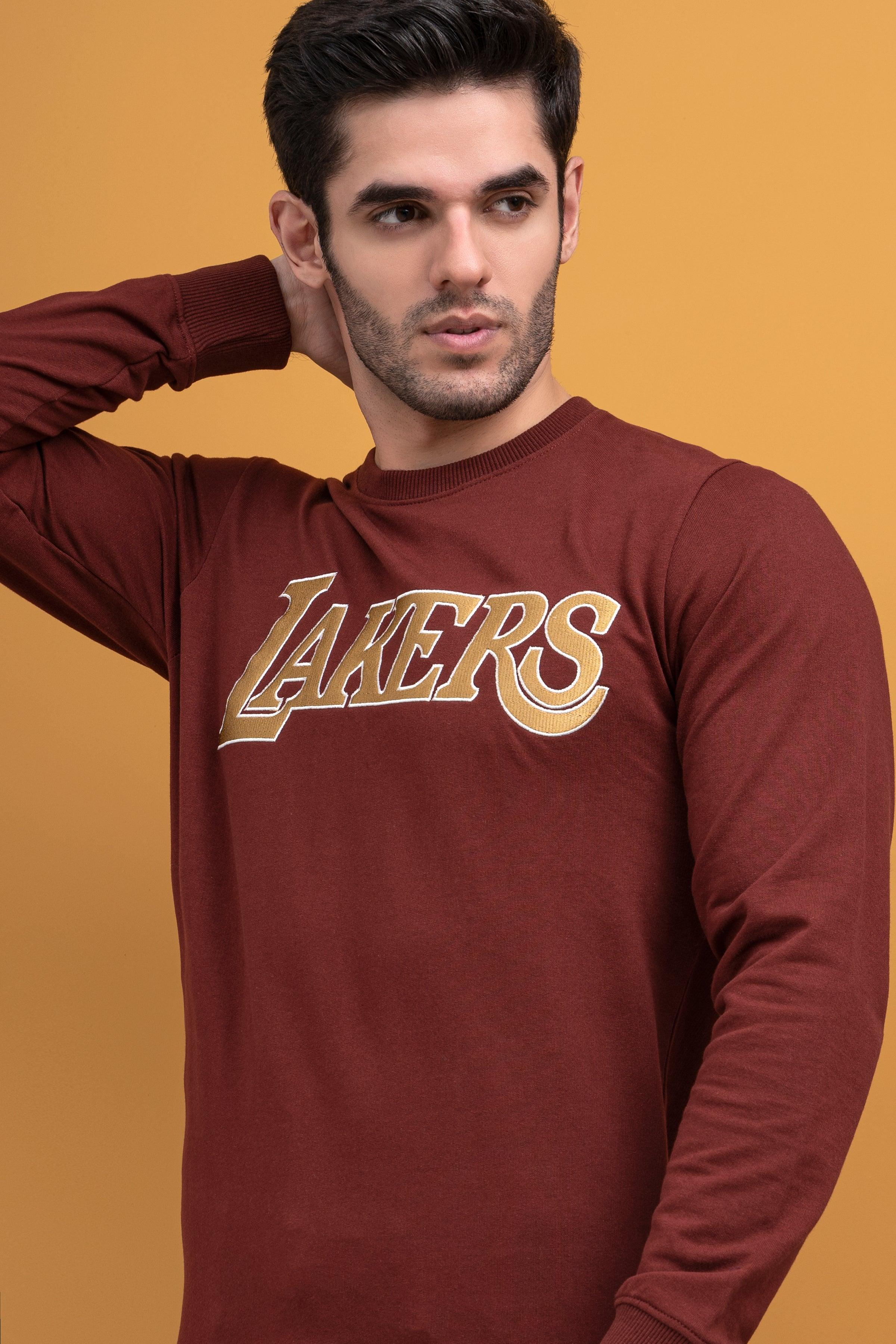 SWEAT SHIRT ROUND NECK RUST at Charcoal Clothing
