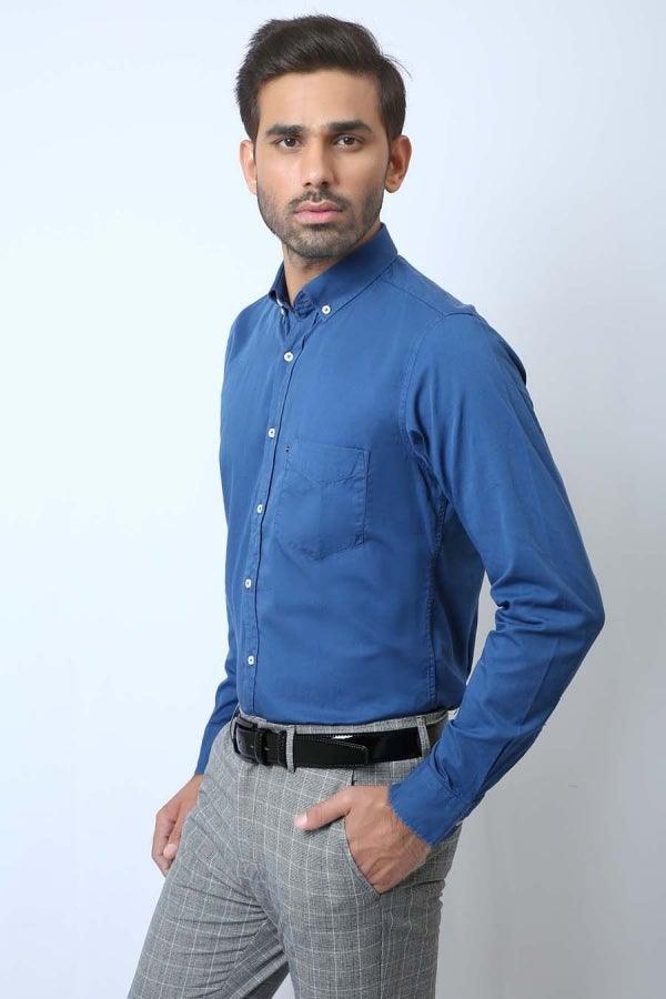 Smart Shirt Blue at Charcoal Clothing