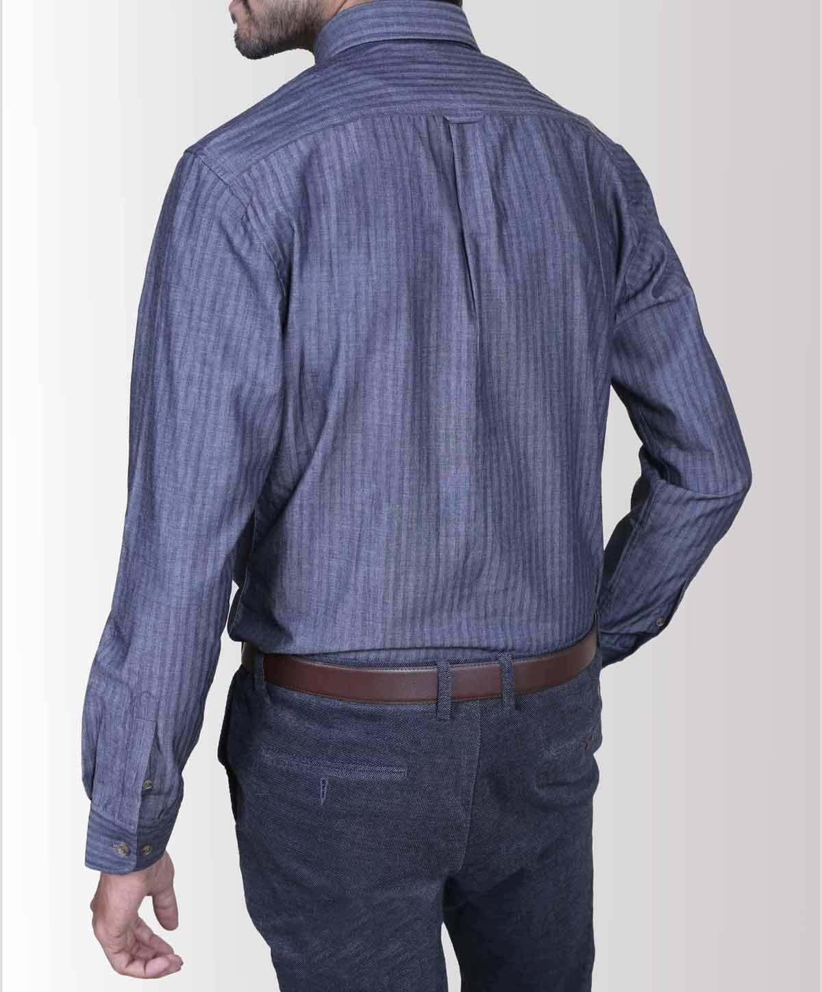 Smart Shirt Self Dark Grey at Charcoal Clothing