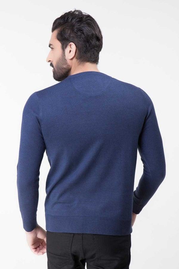 Sweater Round Neck Full sleeve Navy at Charcoal Clothing