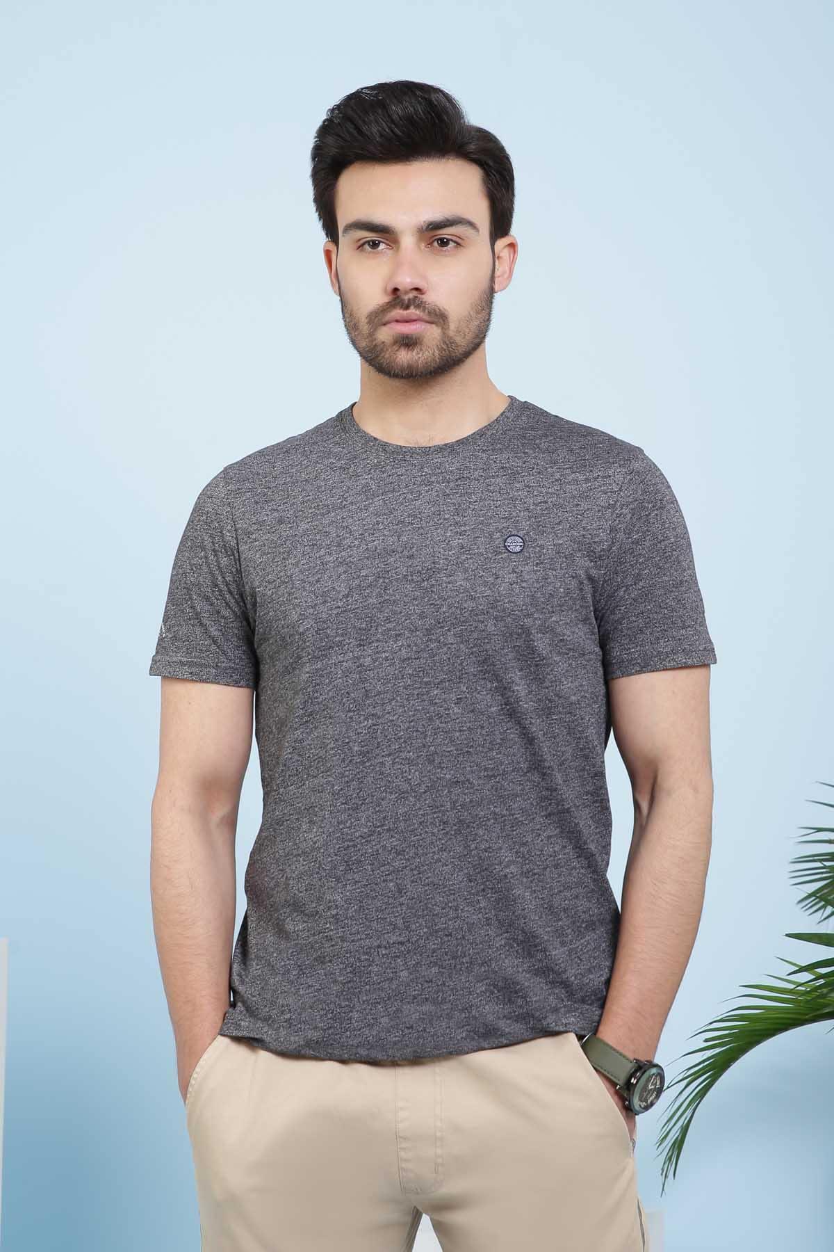 T SHIRT CREW NECK CHARCOAL at Charcoal Clothing