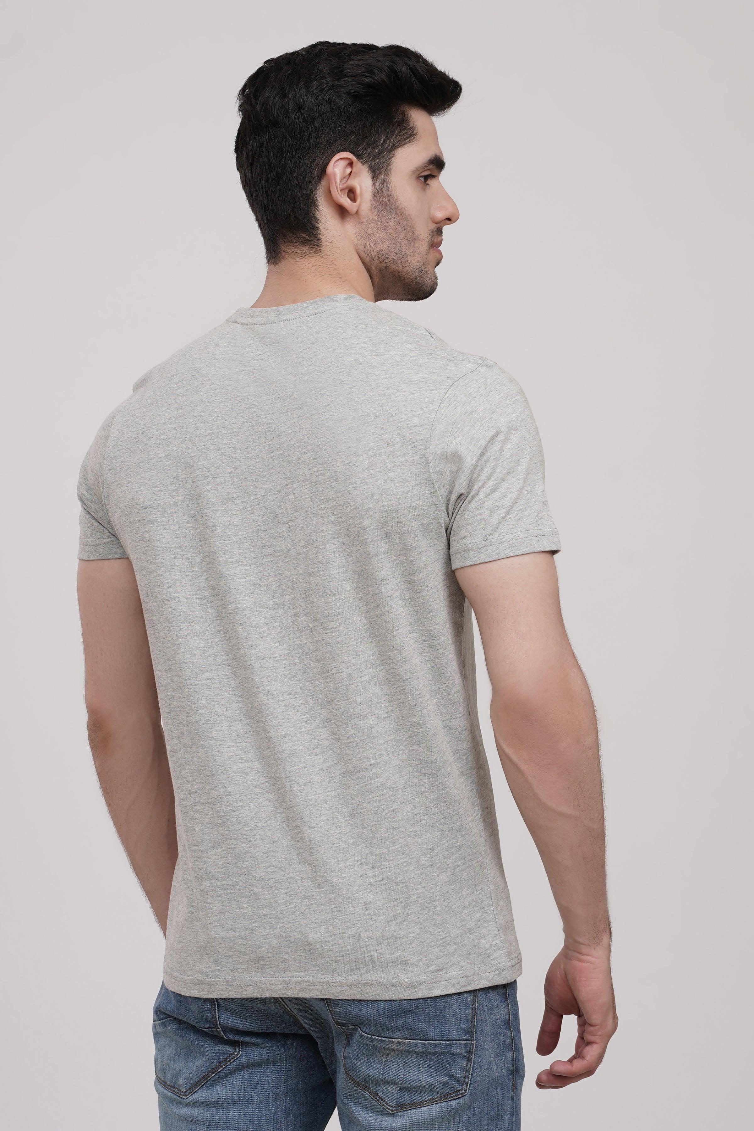 T SHIRT CREW NECK HYDER GREY at Charcoal Clothing