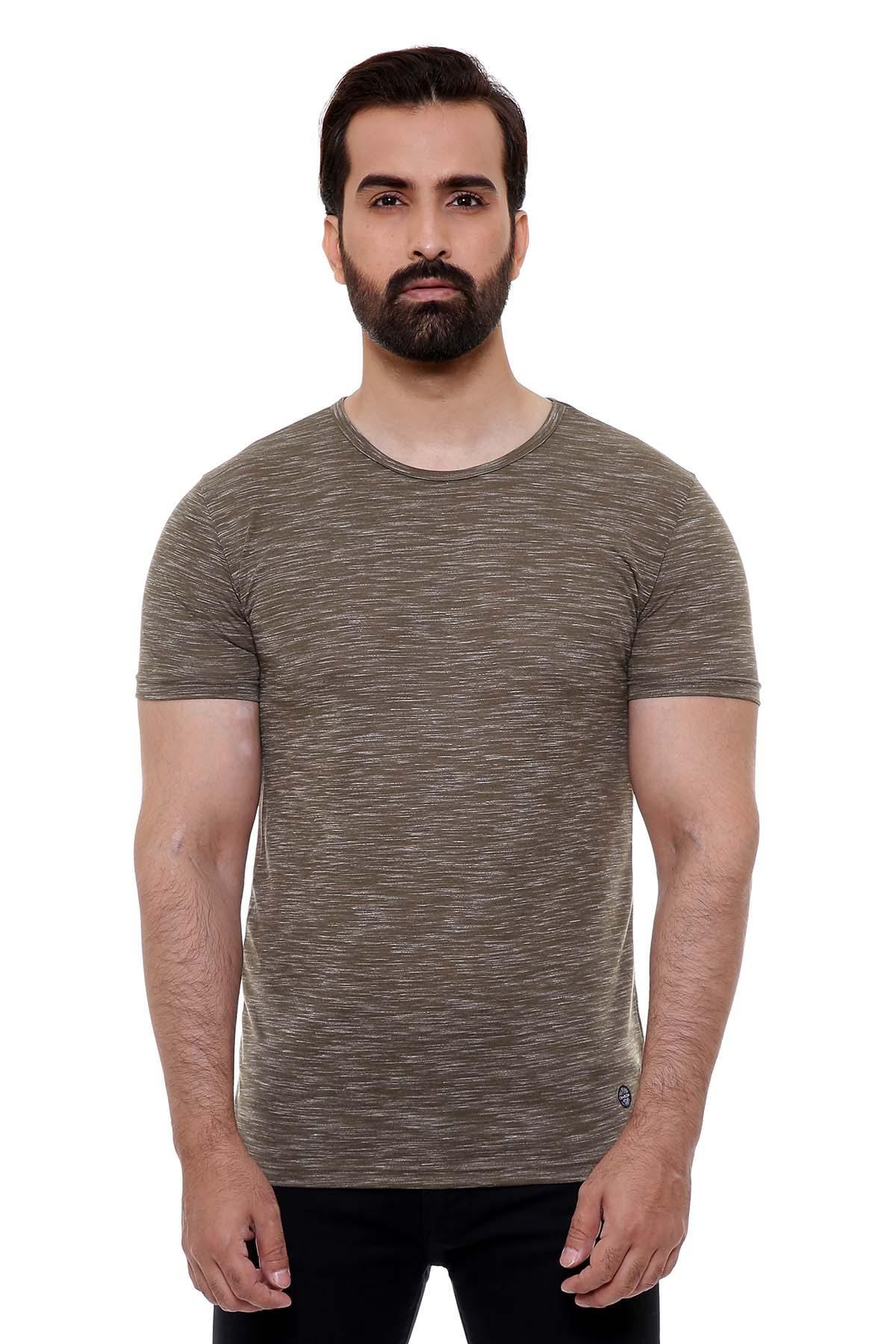 T SHIRT ROUND NECK GREEN at Charcoal Clothing