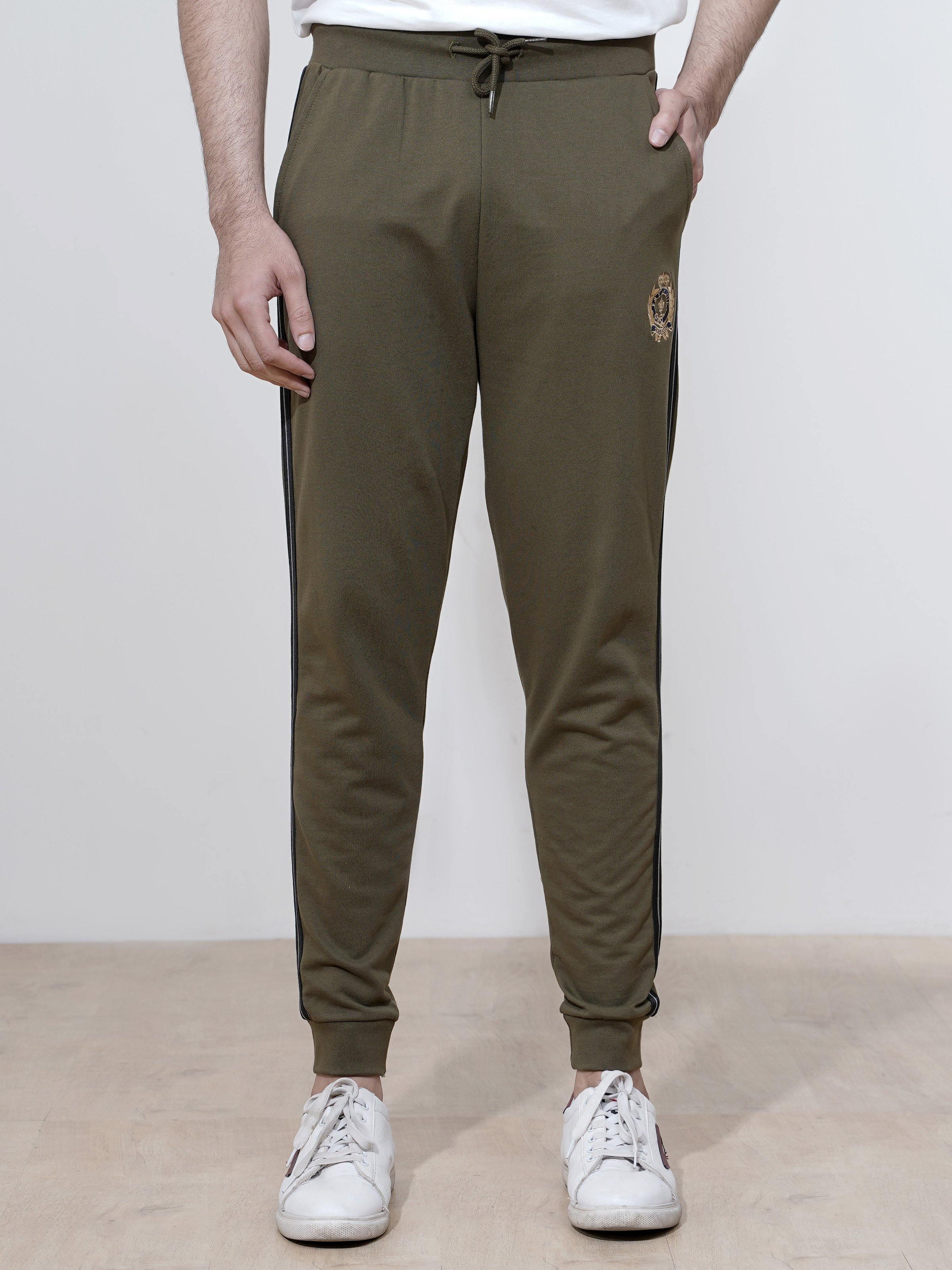 TERRY JOGGER  TROUSER OLIVE at Charcoal Clothing