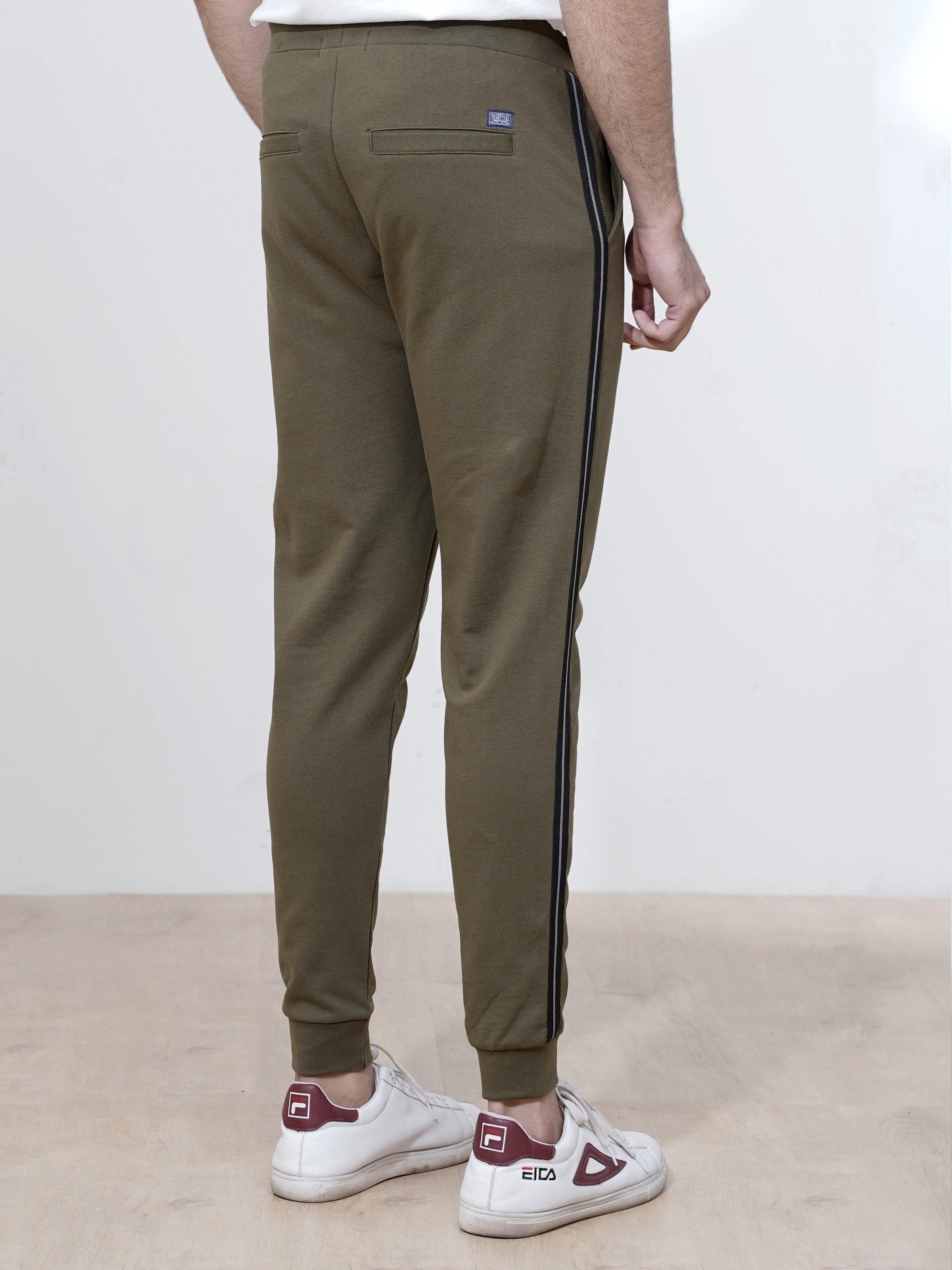 TERRY JOGGER  TROUSER OLIVE at Charcoal Clothing