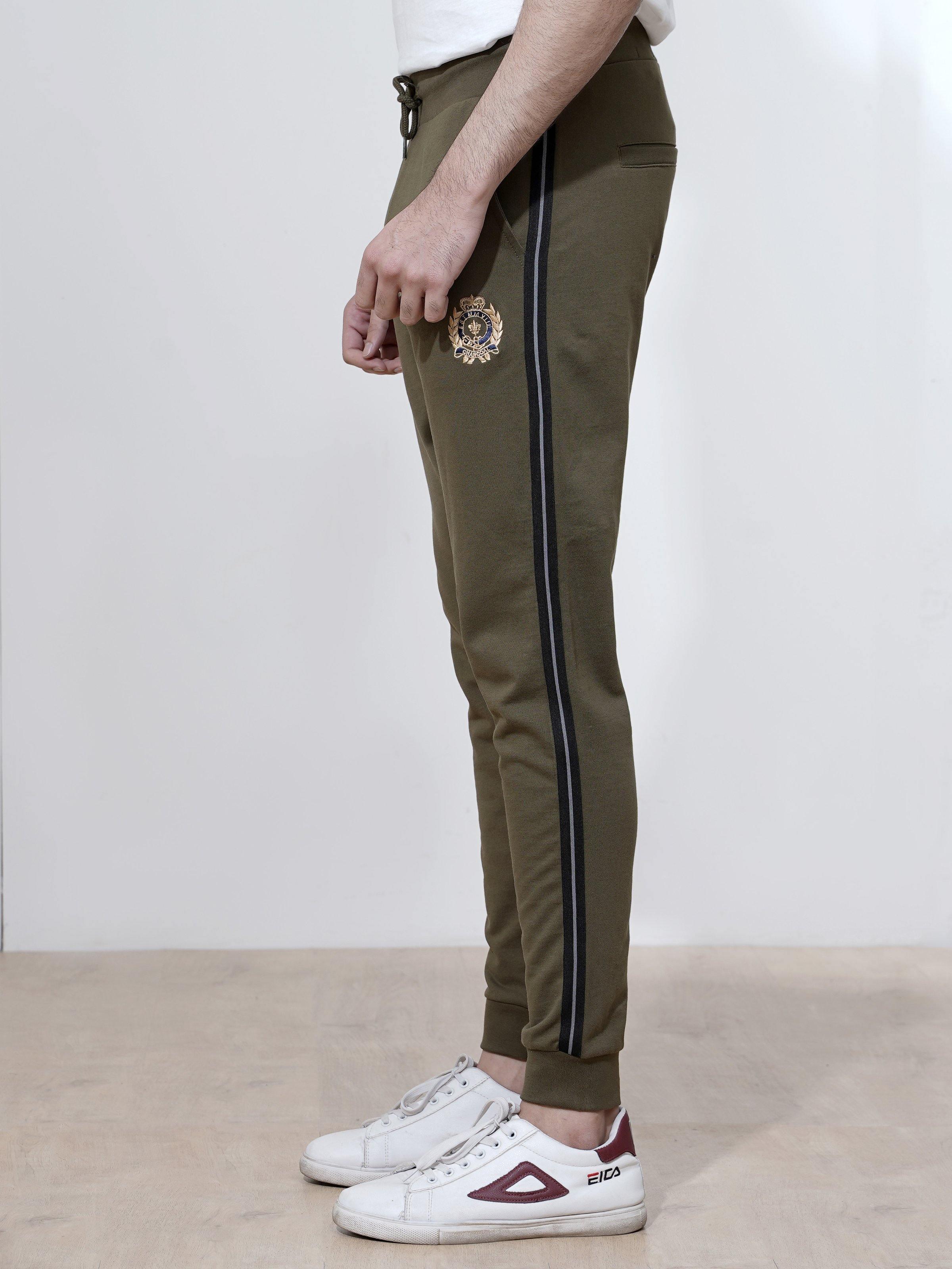 TERRY JOGGER  TROUSER OLIVE at Charcoal Clothing
