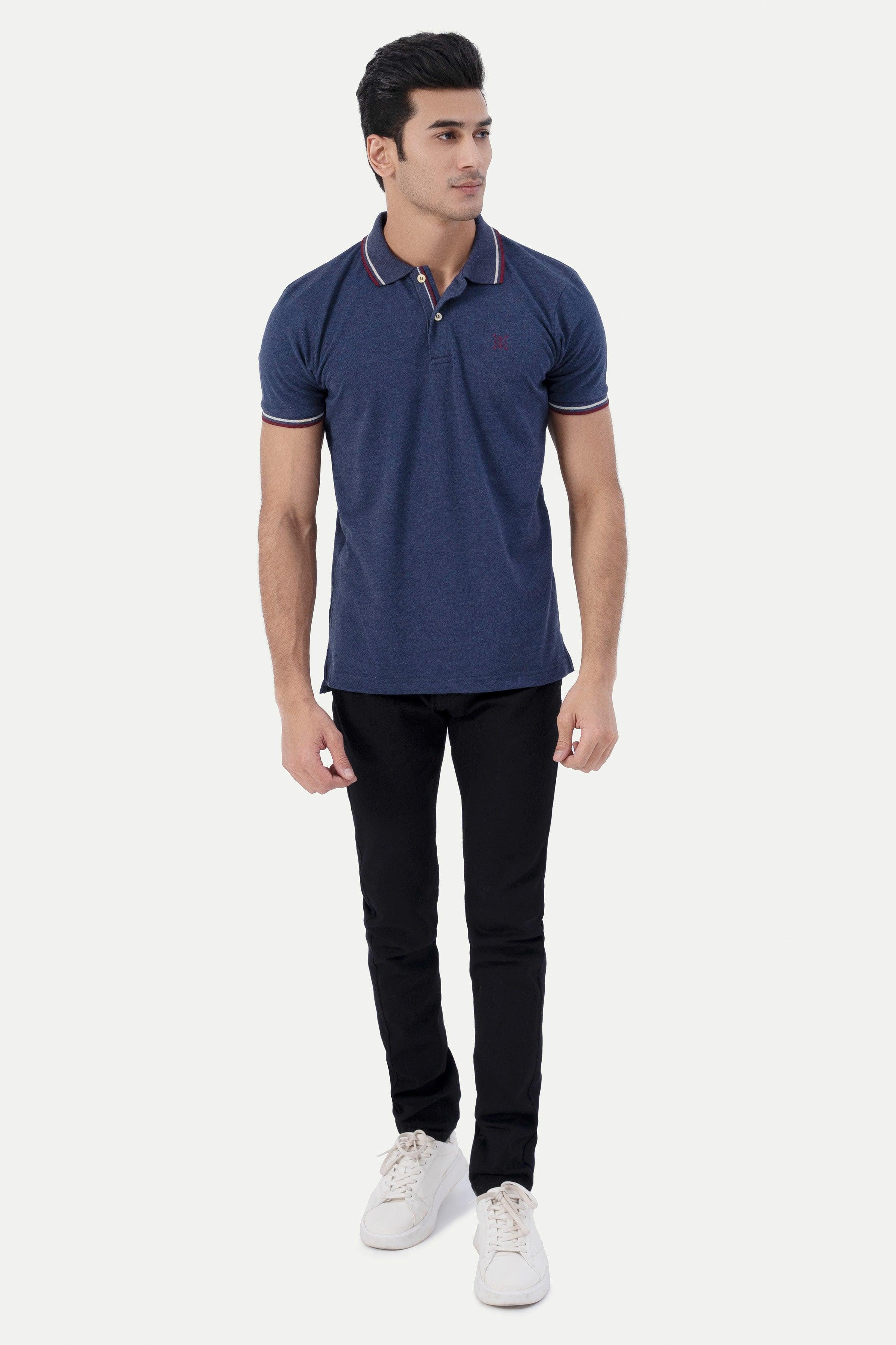 TIPPING POLO BLUE at Charcoal Clothing