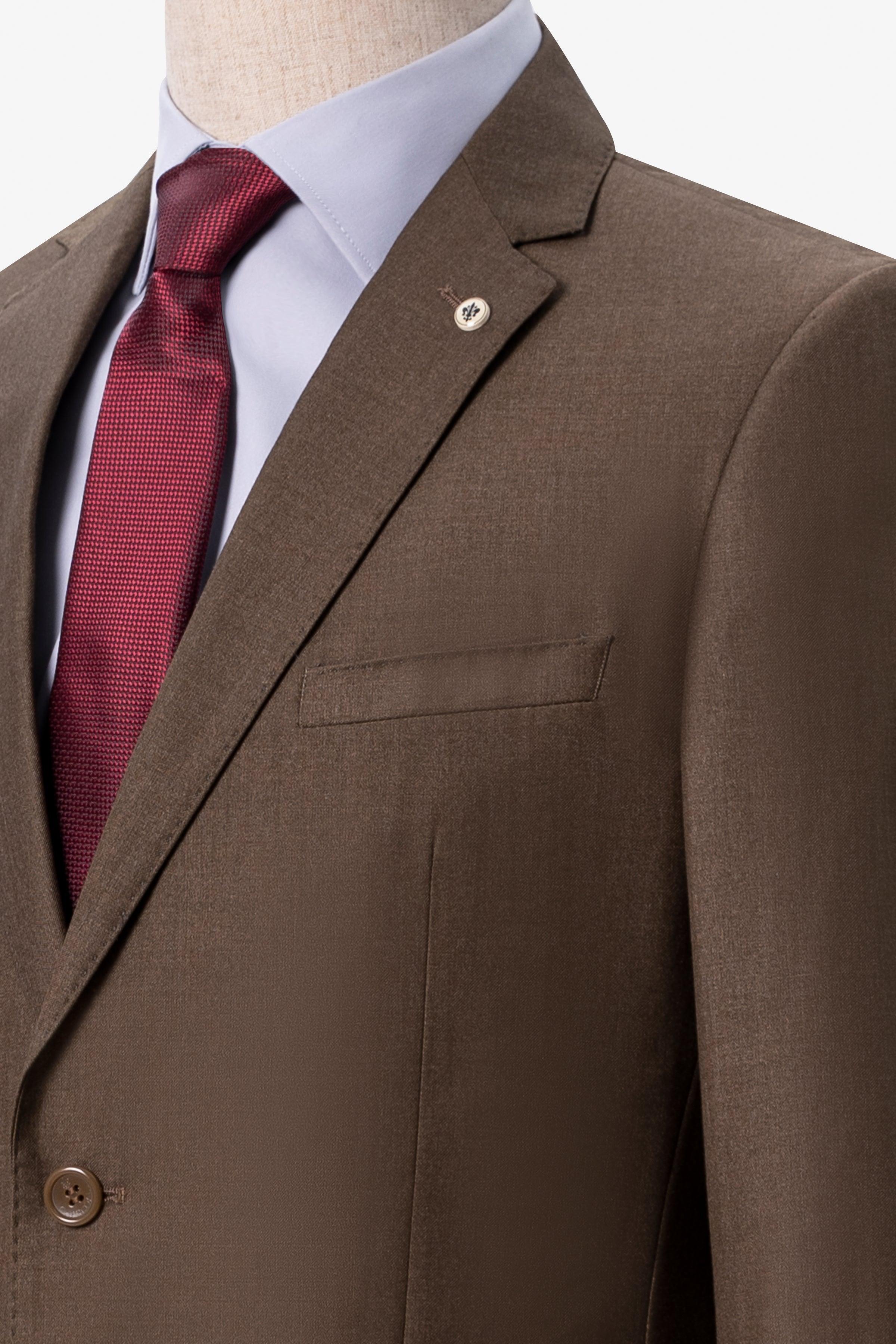 TWO PIECE SUIT LIGHT BROWN at Charcoal Clothing