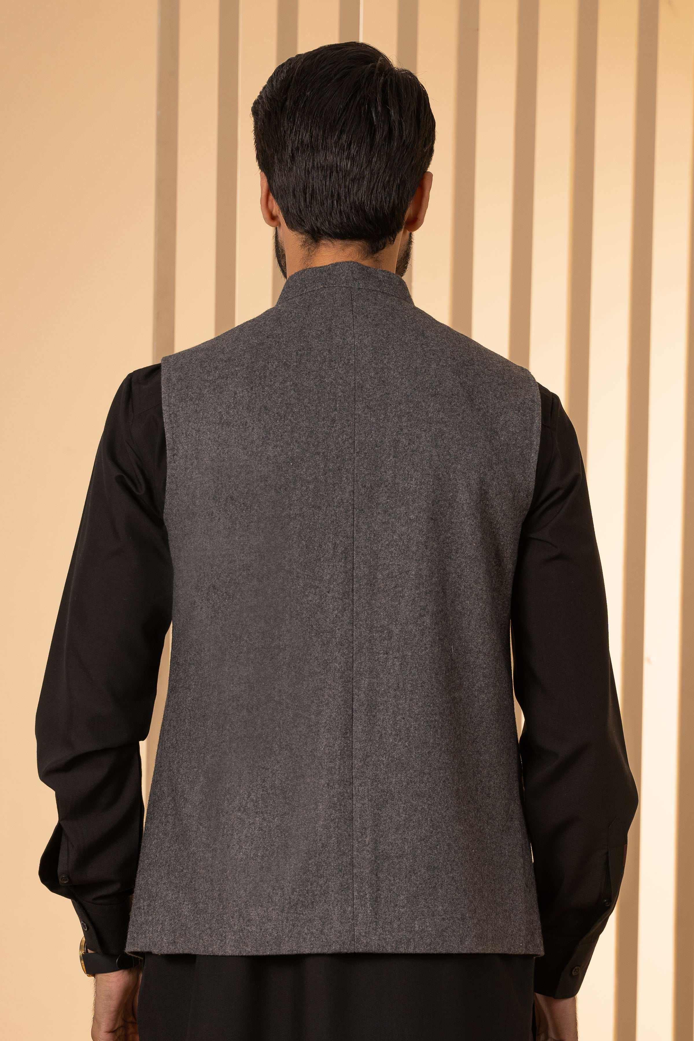 WAISTCOAT DARK GREY at Charcoal Clothing