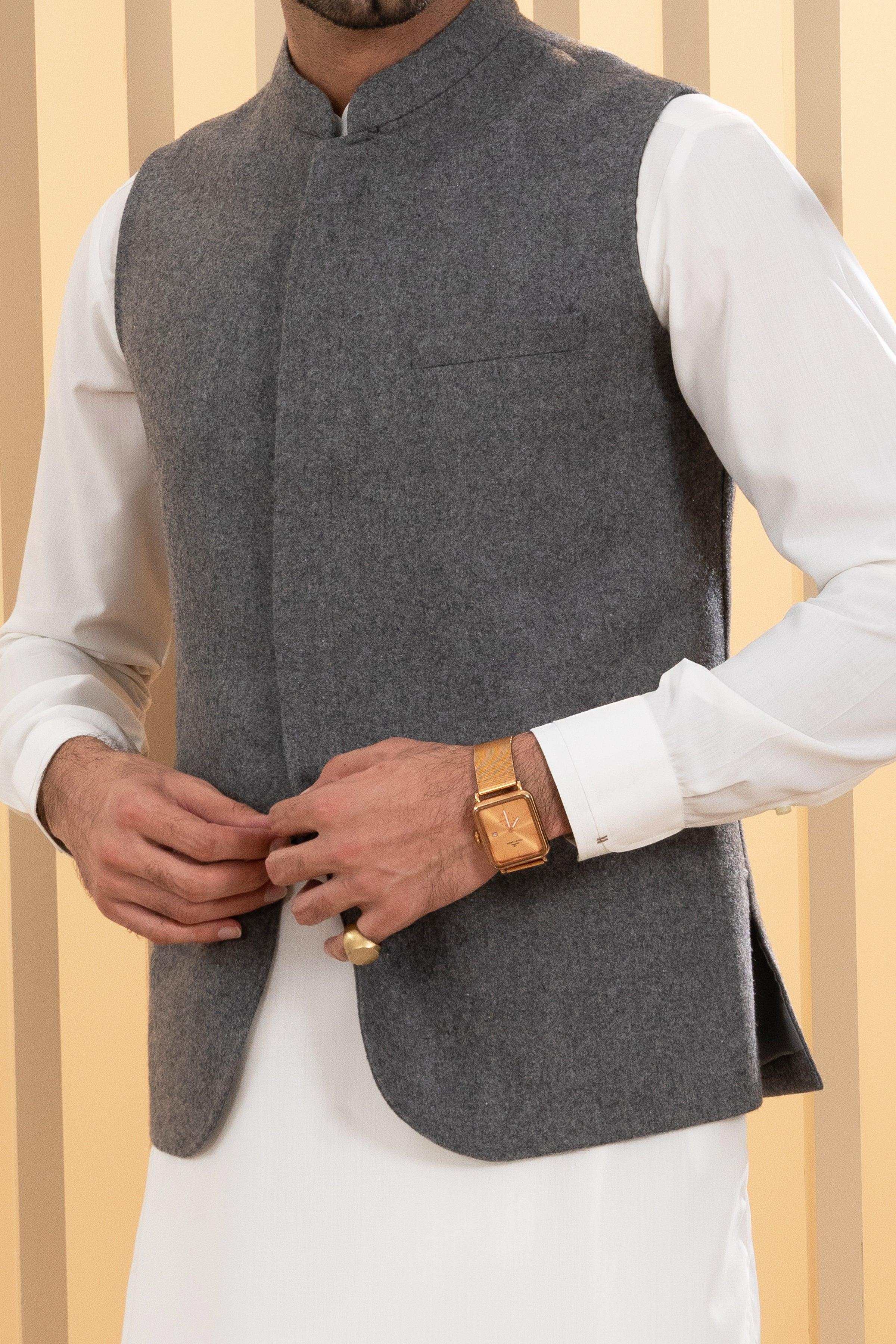 WAISTCOAT GREY at Charcoal Clothing