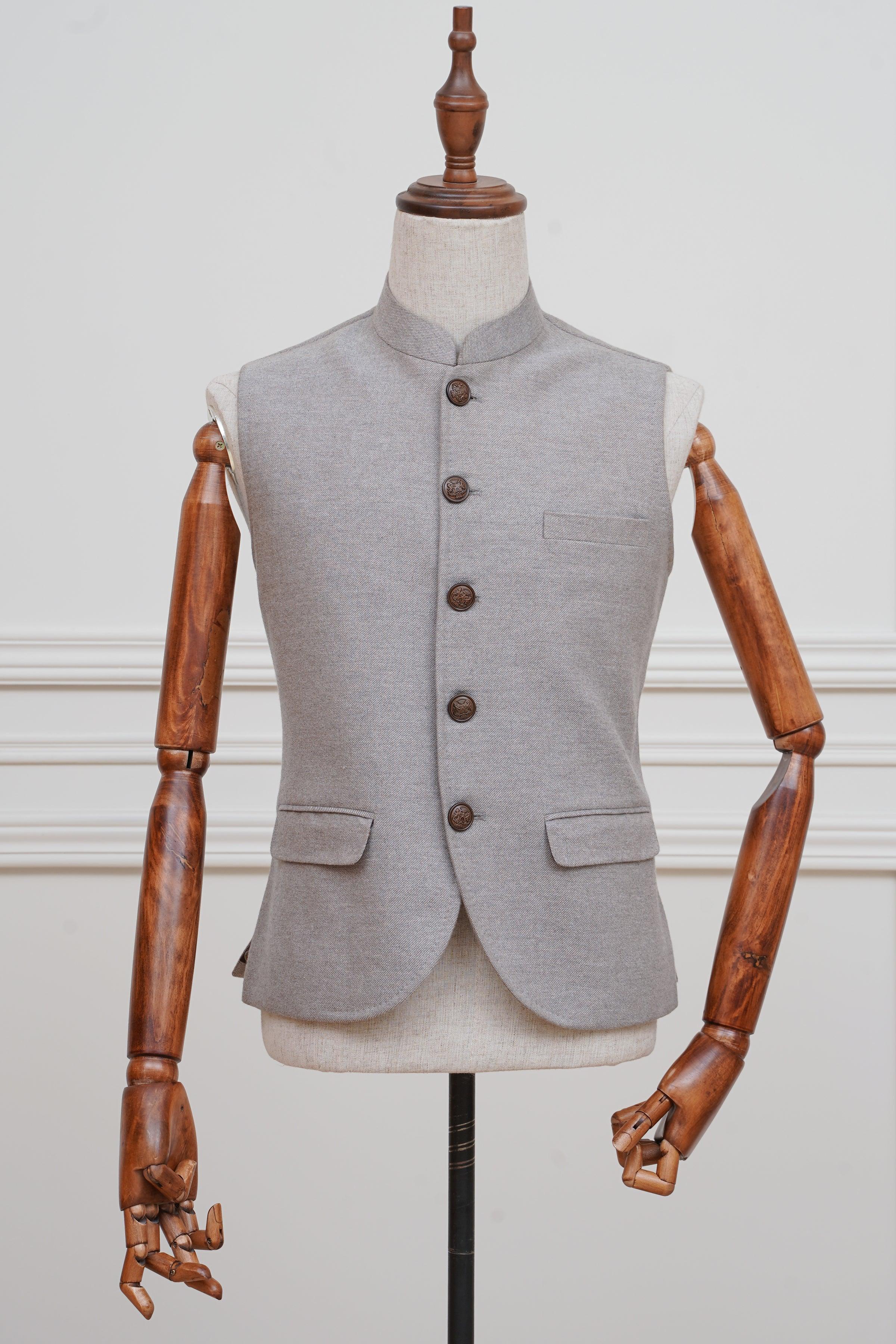 WAISTCOAT LIGHT BROWN at Charcoal Clothing