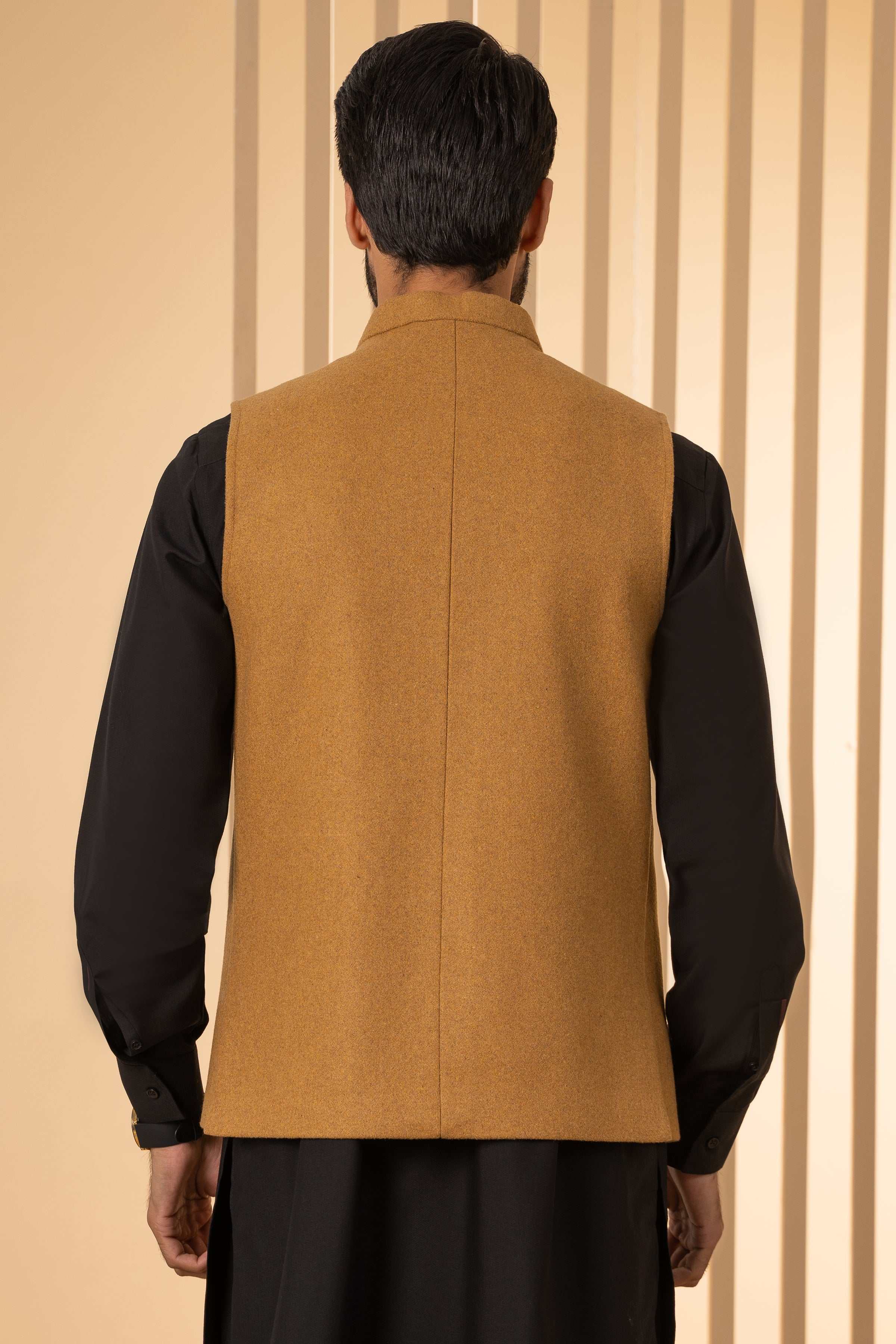 WAISTCOAT MUSTARD at Charcoal Clothing