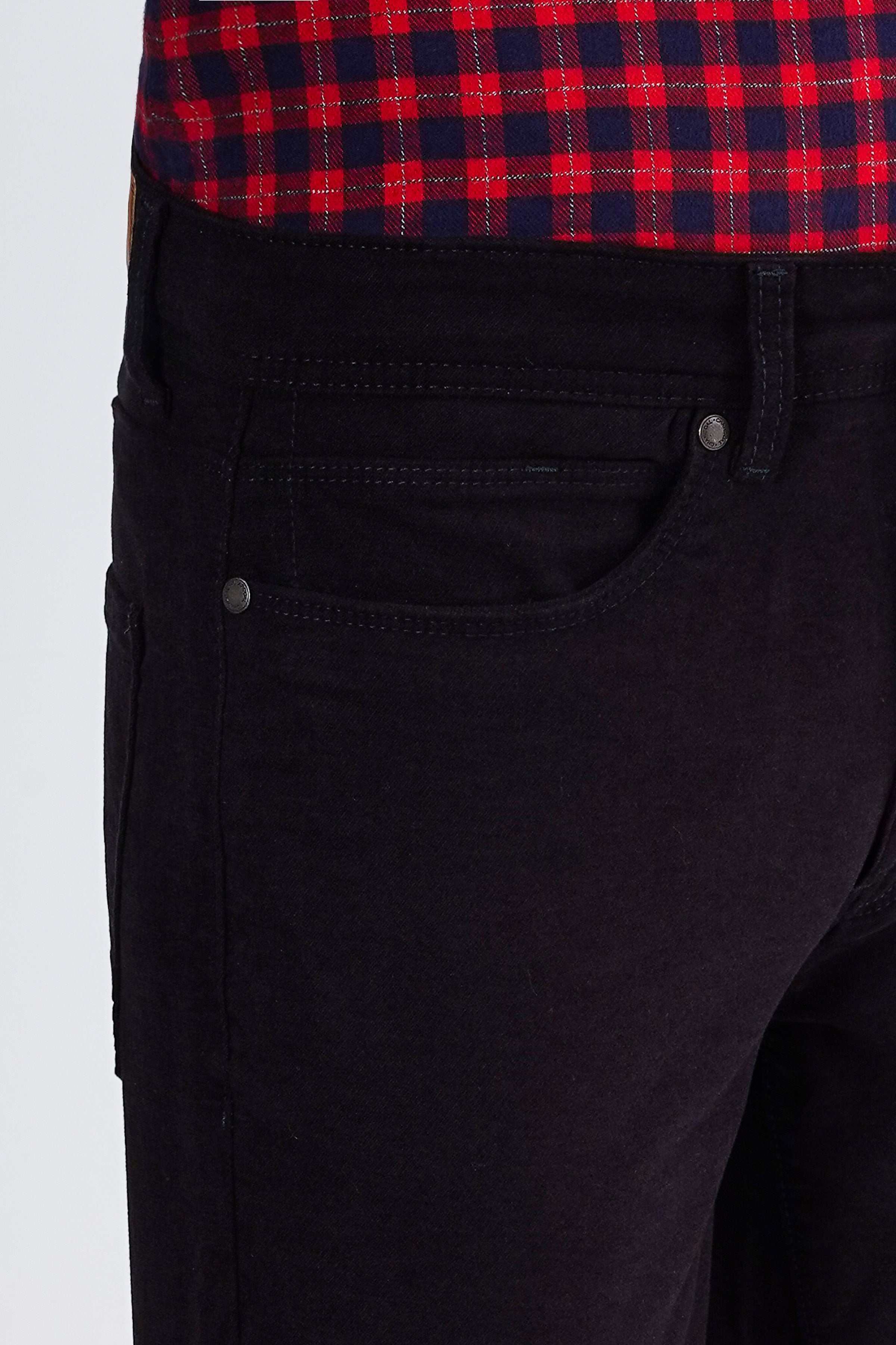 WOOLEN 5-POCKET PANT MAHROON BLACK at Charcoal Clothing