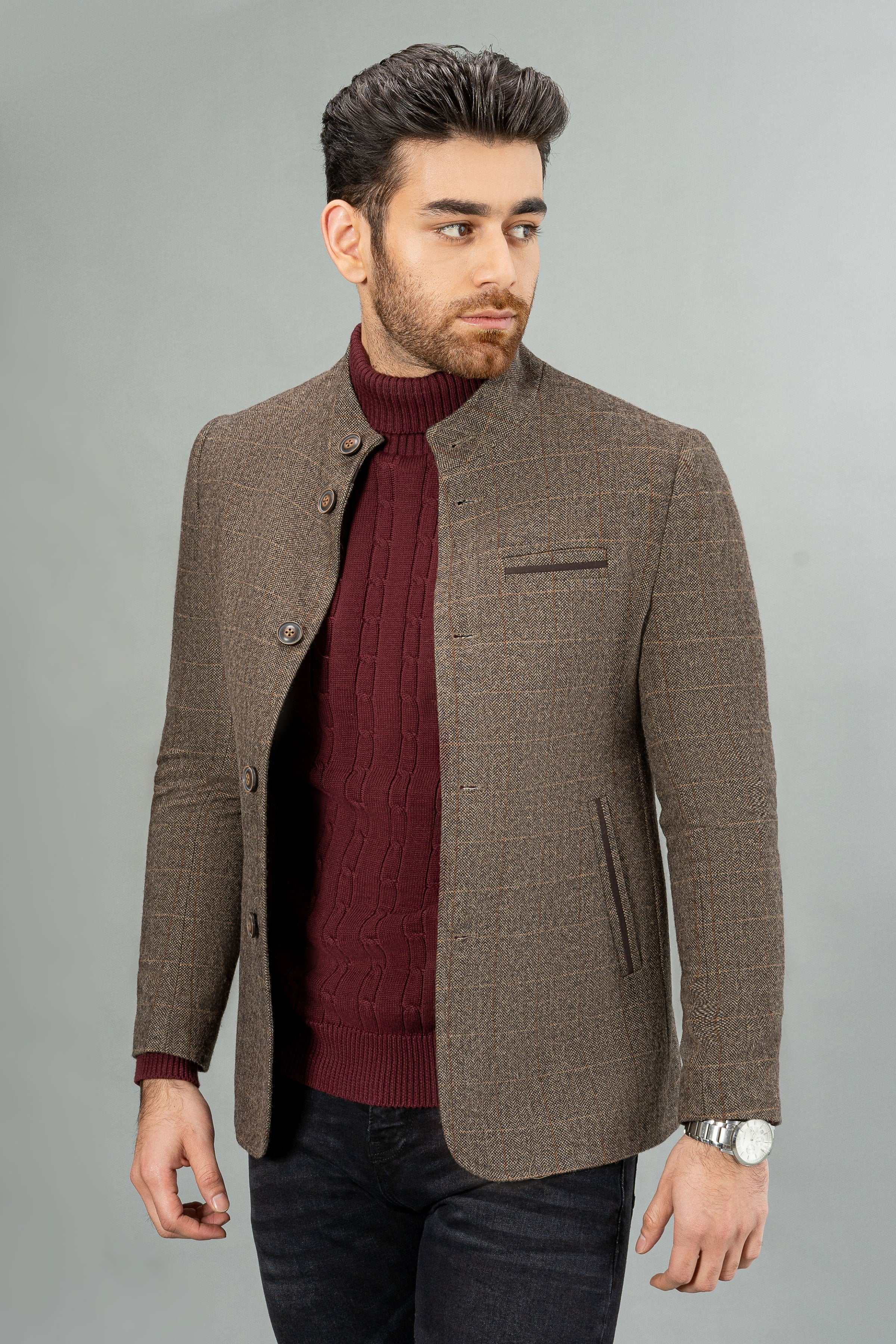 Casual clearance wool jacket