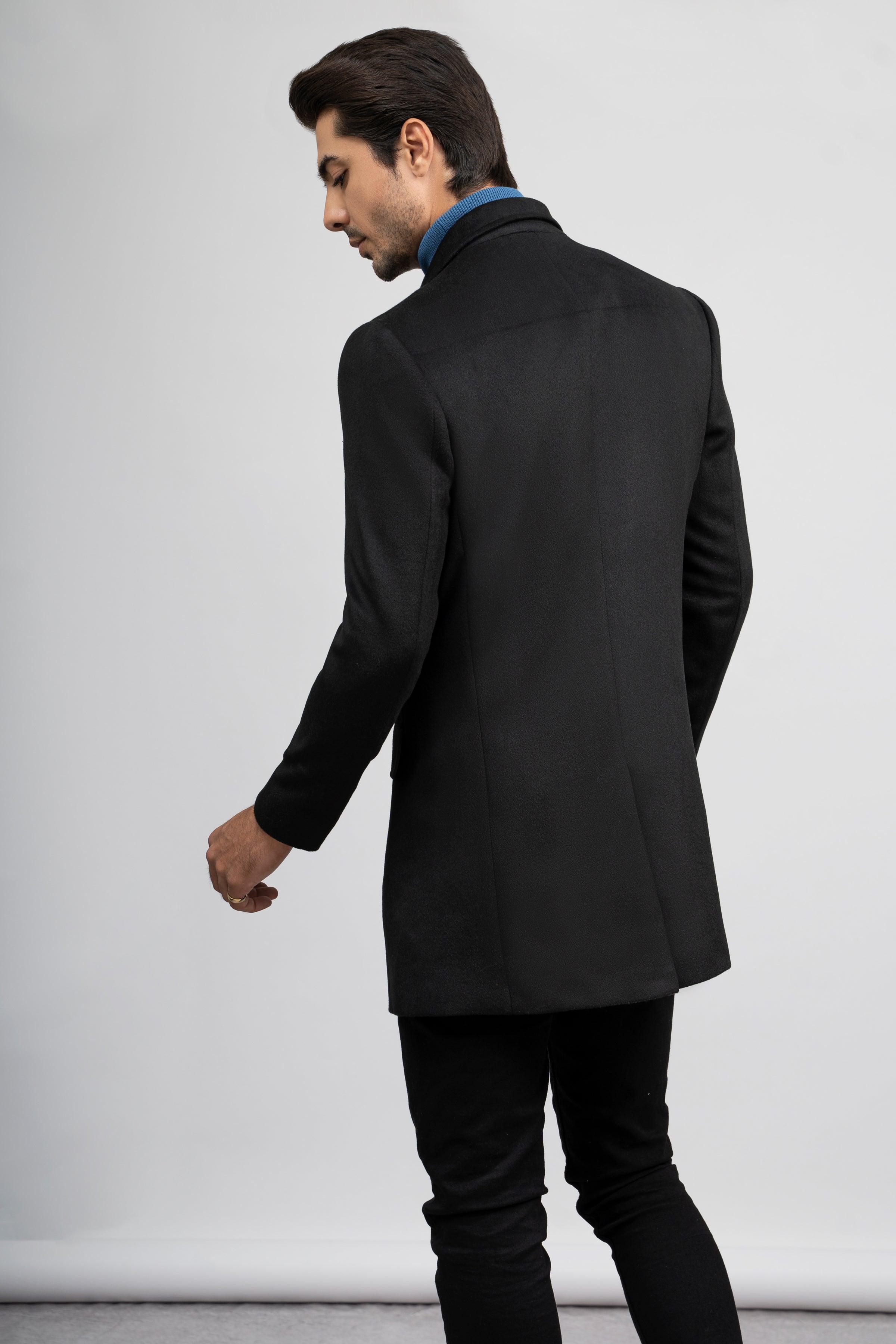 WOOLEN LONG COAT at Charcoal Clothing