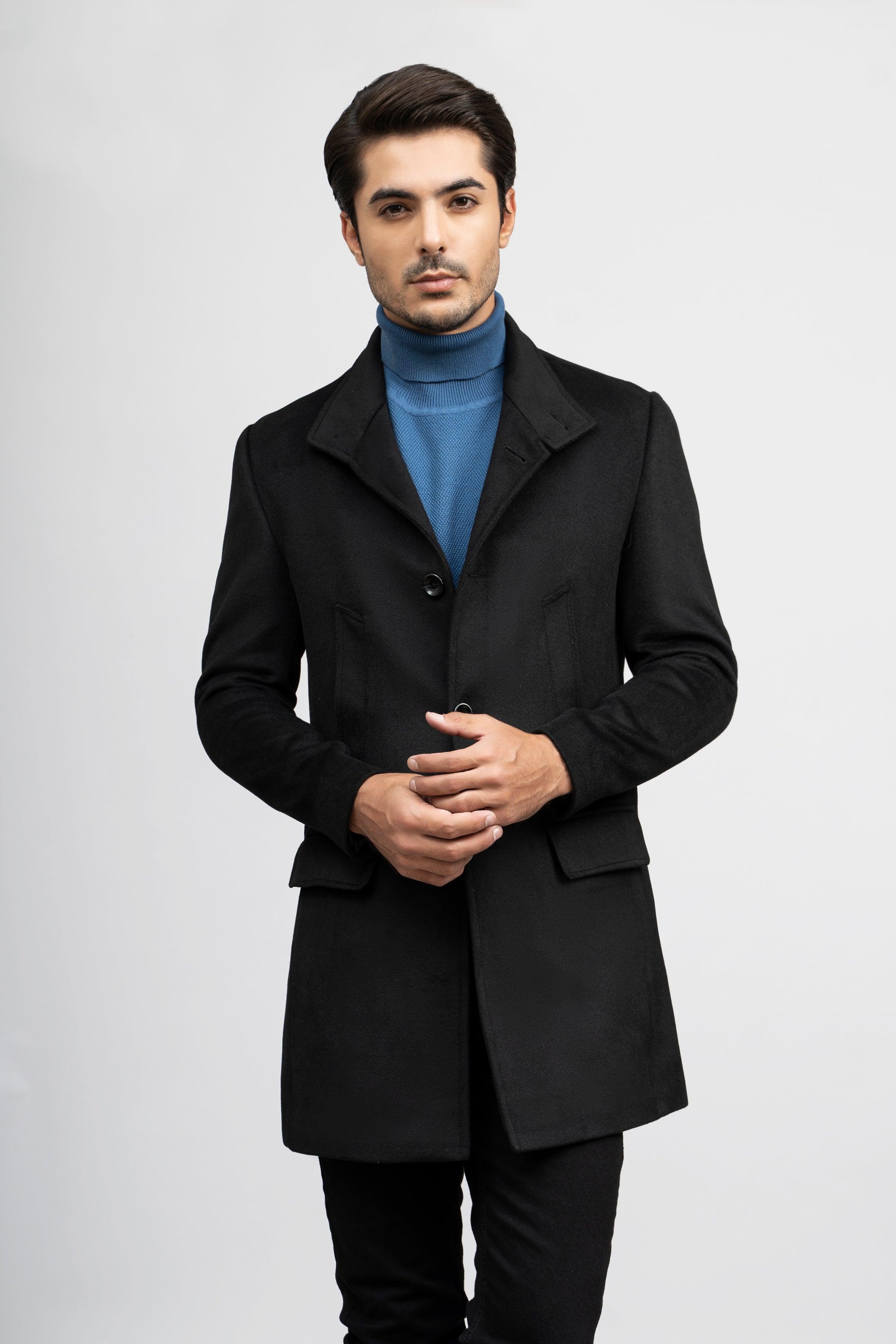 WOOLEN LONG COAT at Charcoal Clothing