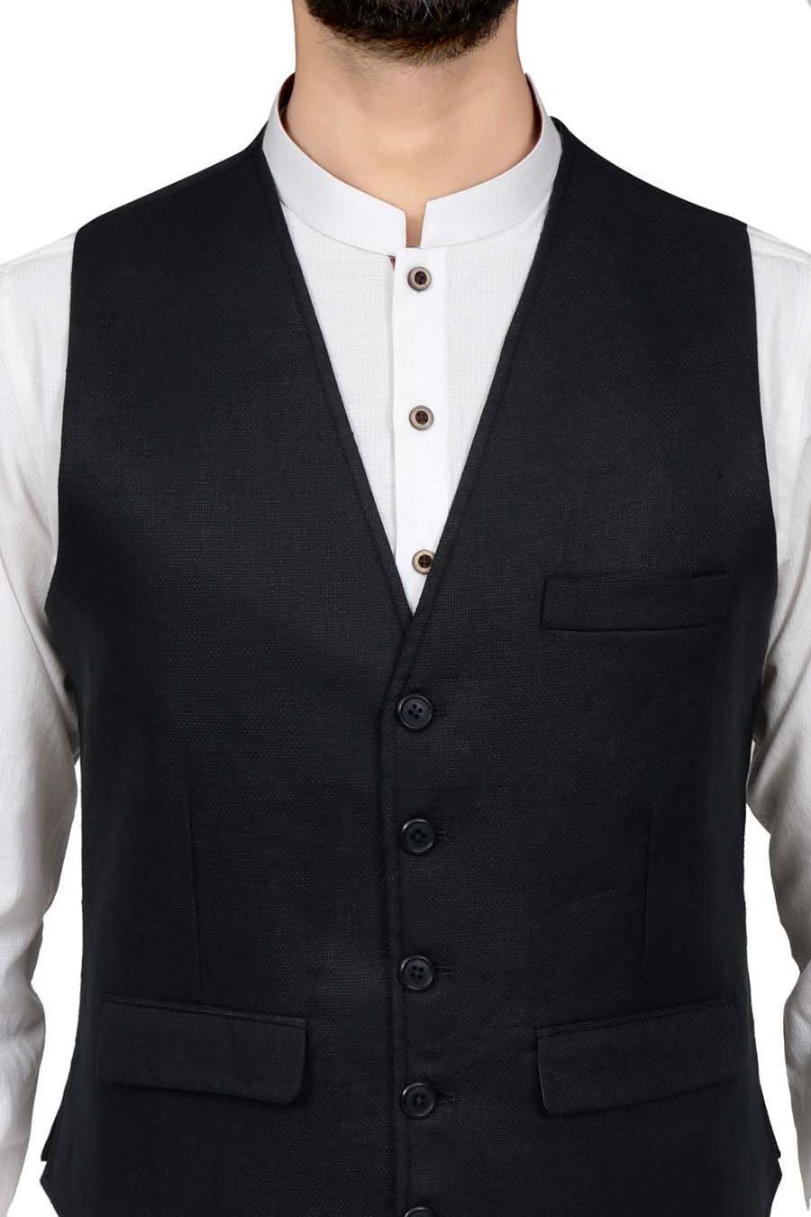 Waistcoat V Neck Charcoal at Charcoal Clothing